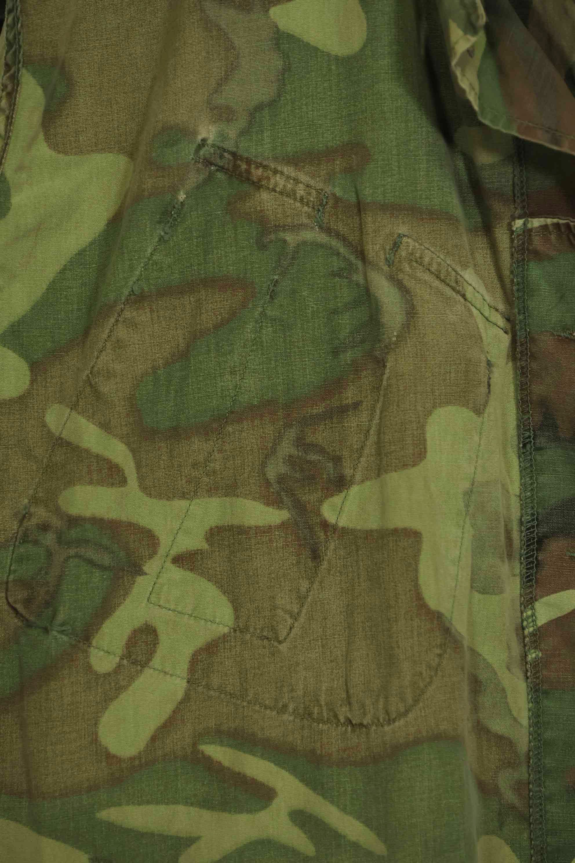 1966〜67年頃　ポップリン製　ERDL　初期プリント　ジャングルファティーグジャケット　サイズタグなし　中古品