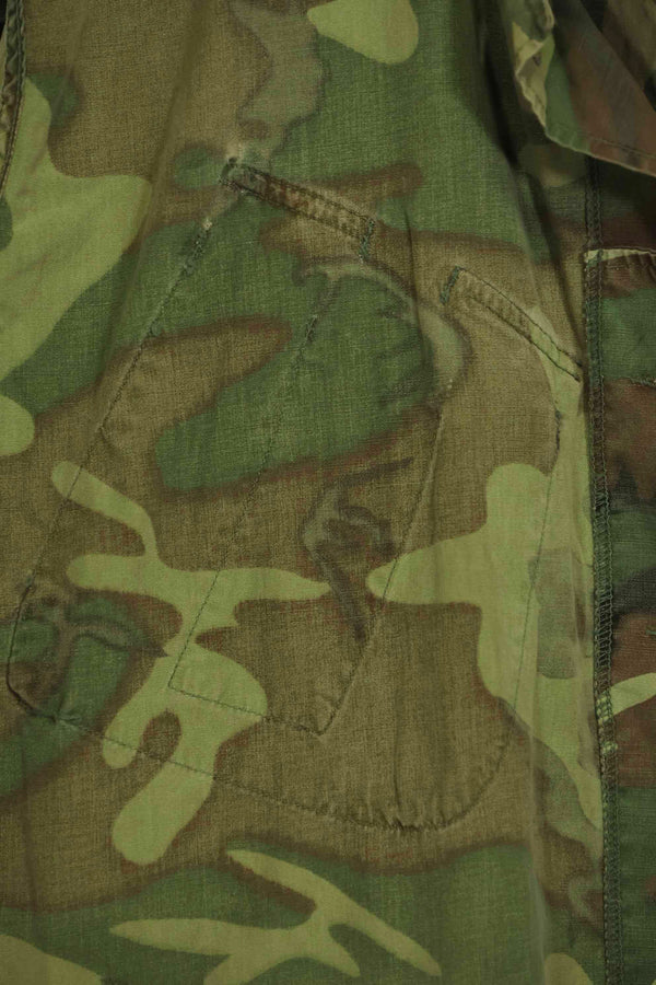 1966〜67年頃　ポップリン製　ERDL　初期プリント　ジャングルファティーグジャケット　サイズタグなし　中古品