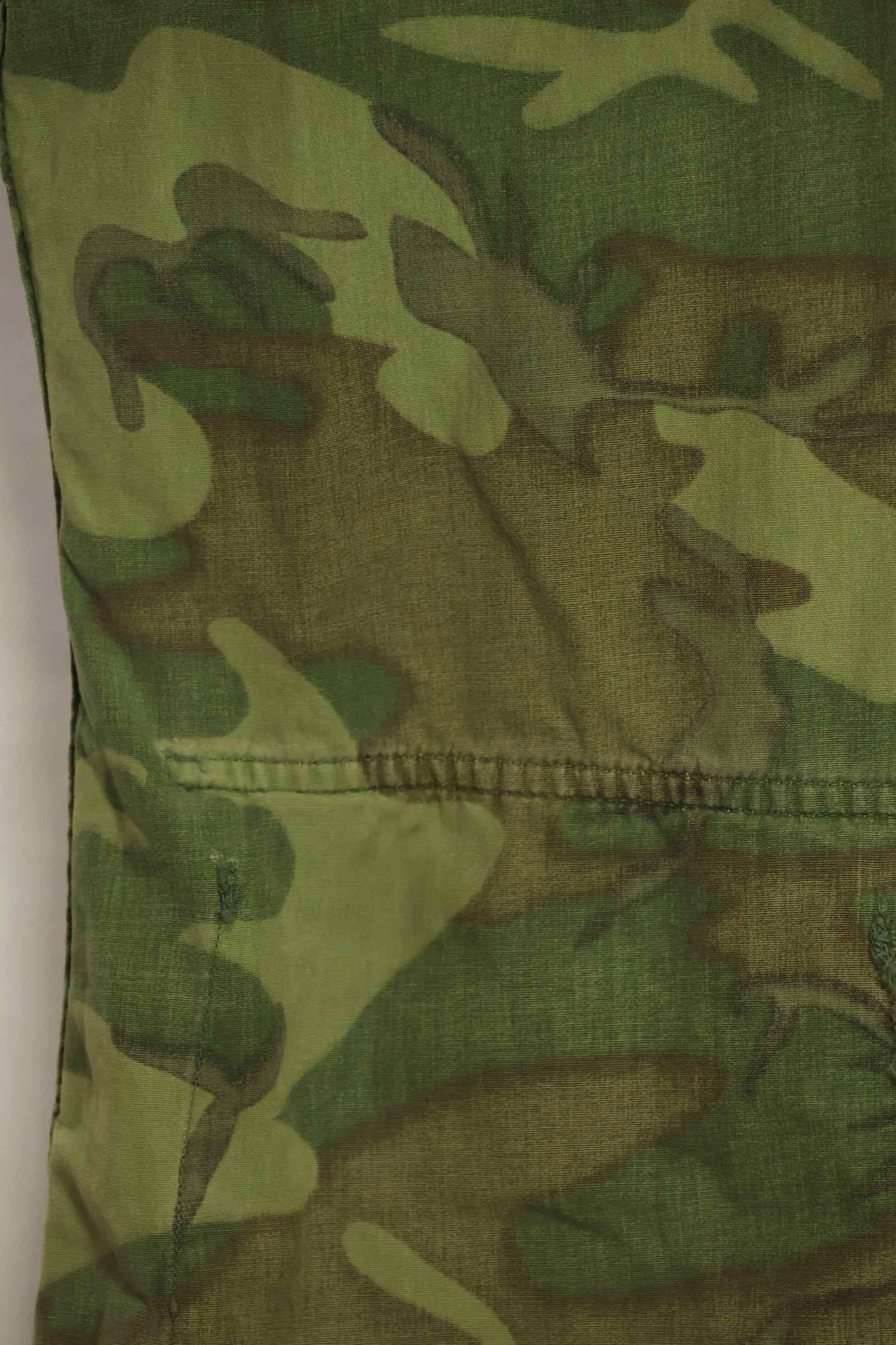 1966〜67年頃　ポップリン製　ERDL　初期プリント　ジャングルファティーグジャケット　サイズタグなし　中古品