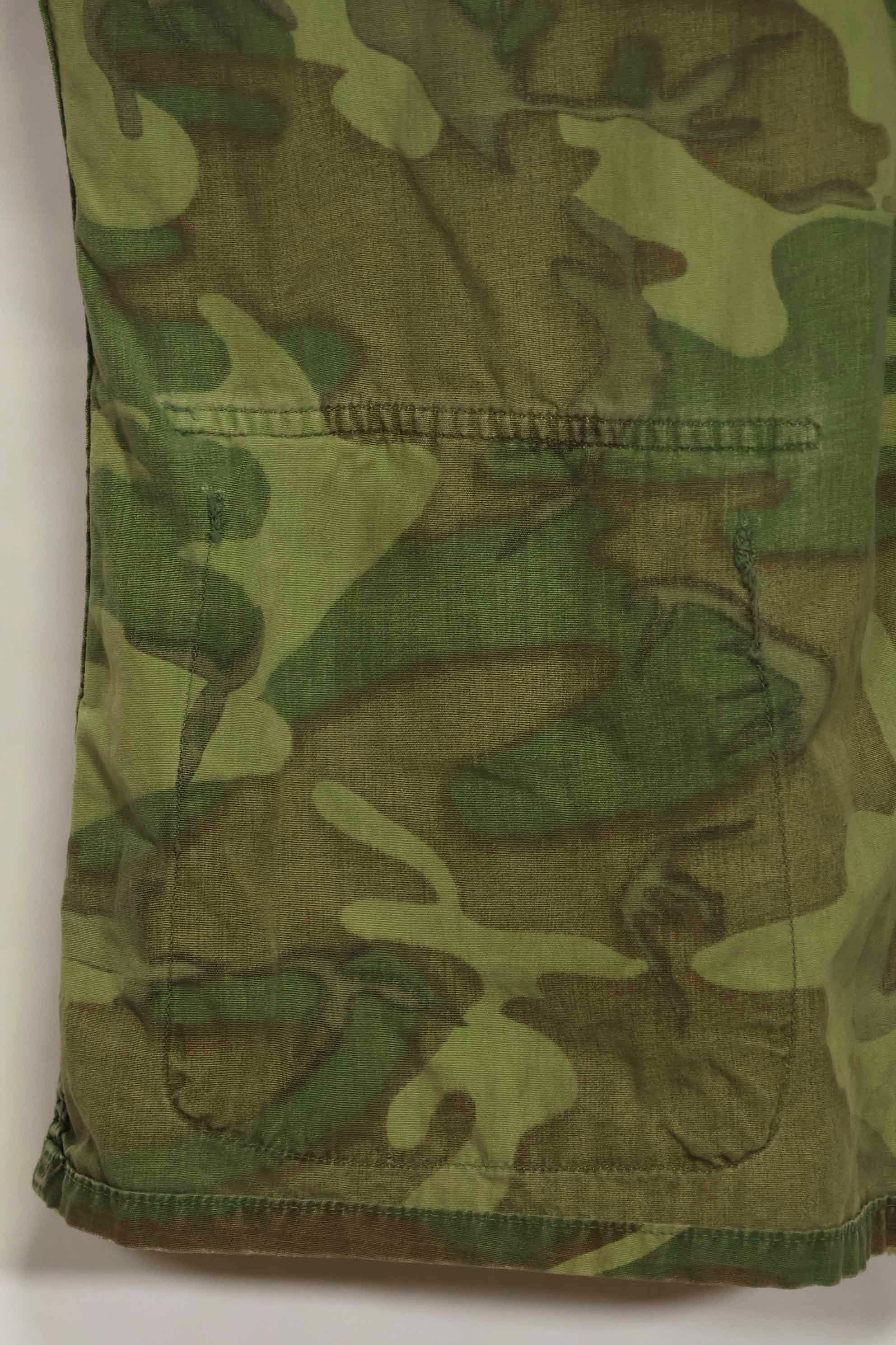 1966〜67年頃　ポップリン製　ERDL　初期プリント　ジャングルファティーグジャケット　サイズタグなし　中古品