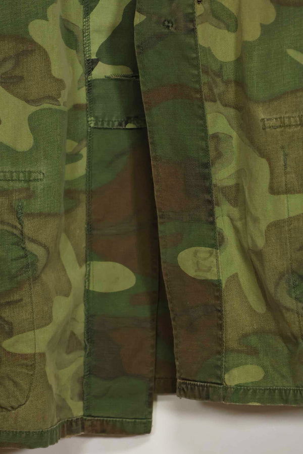 1966〜67年頃　ポップリン製　ERDL　初期プリント　ジャングルファティーグジャケット　サイズタグなし　中古品