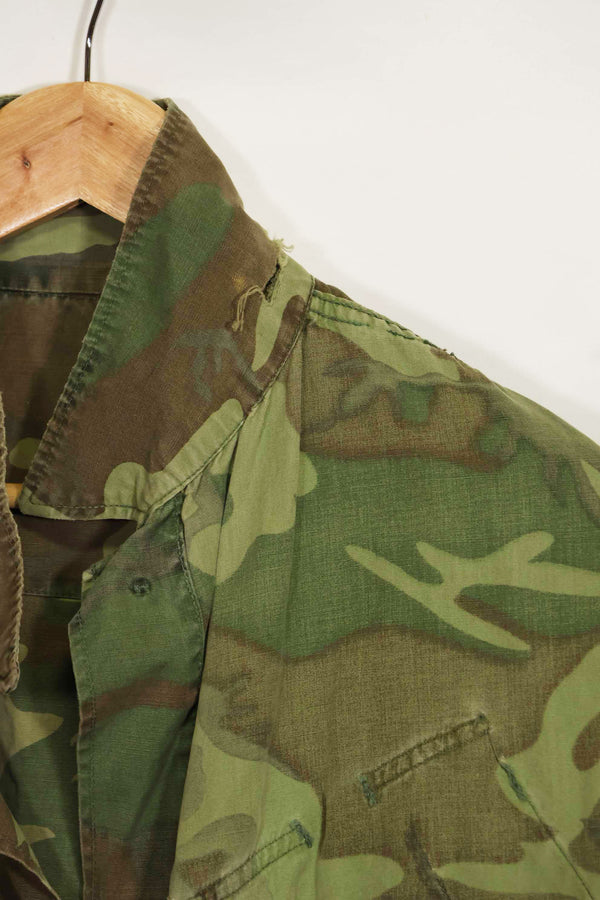 1966〜67年頃　ポップリン製　ERDL　初期プリント　ジャングルファティーグジャケット　サイズタグなし　中古品