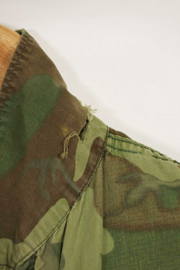 1966〜67年頃　ポップリン製　ERDL　初期プリント　ジャングルファティーグジャケット　サイズタグなし　中古品