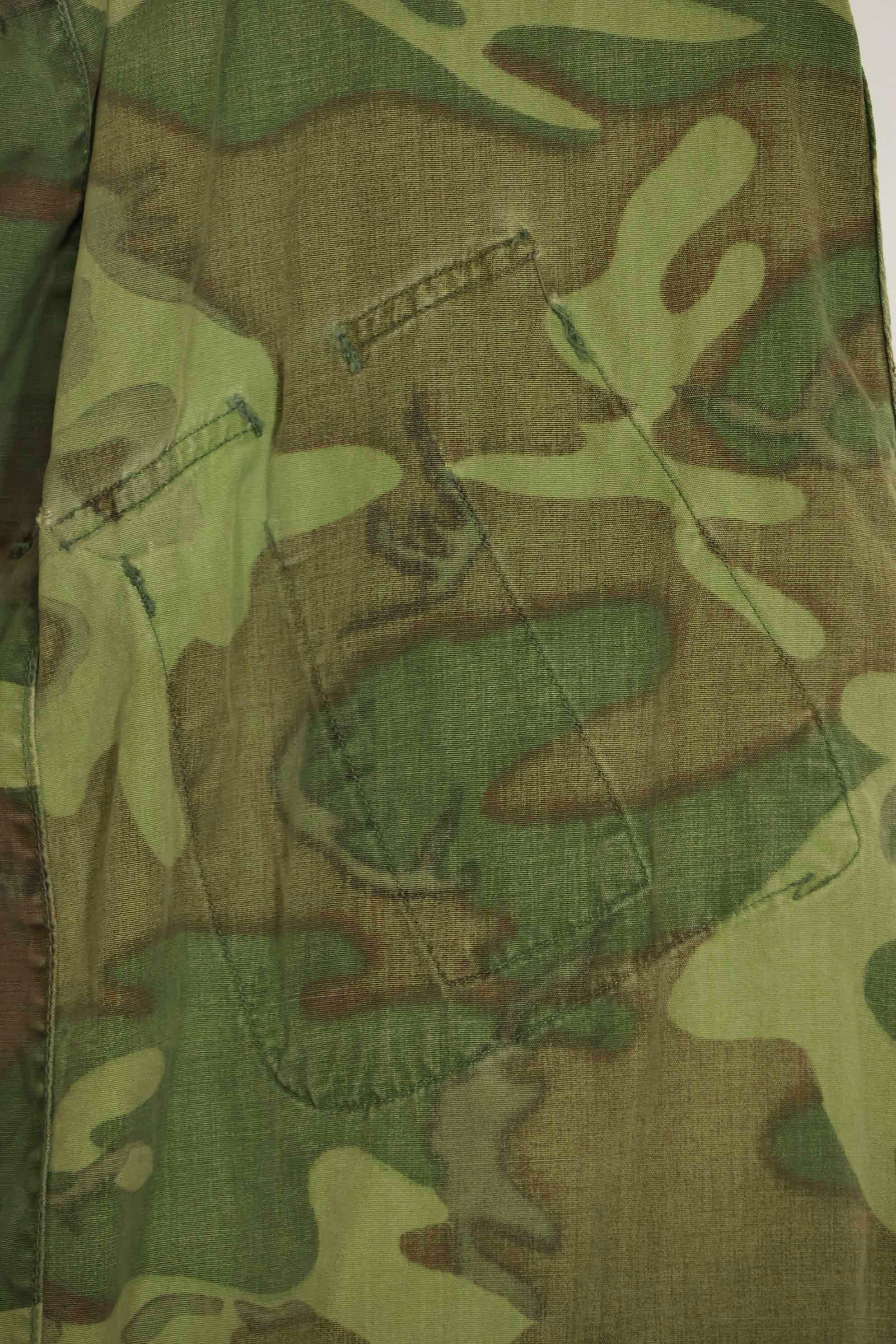 1966〜67年頃　ポップリン製　ERDL　初期プリント　ジャングルファティーグジャケット　サイズタグなし　中古品