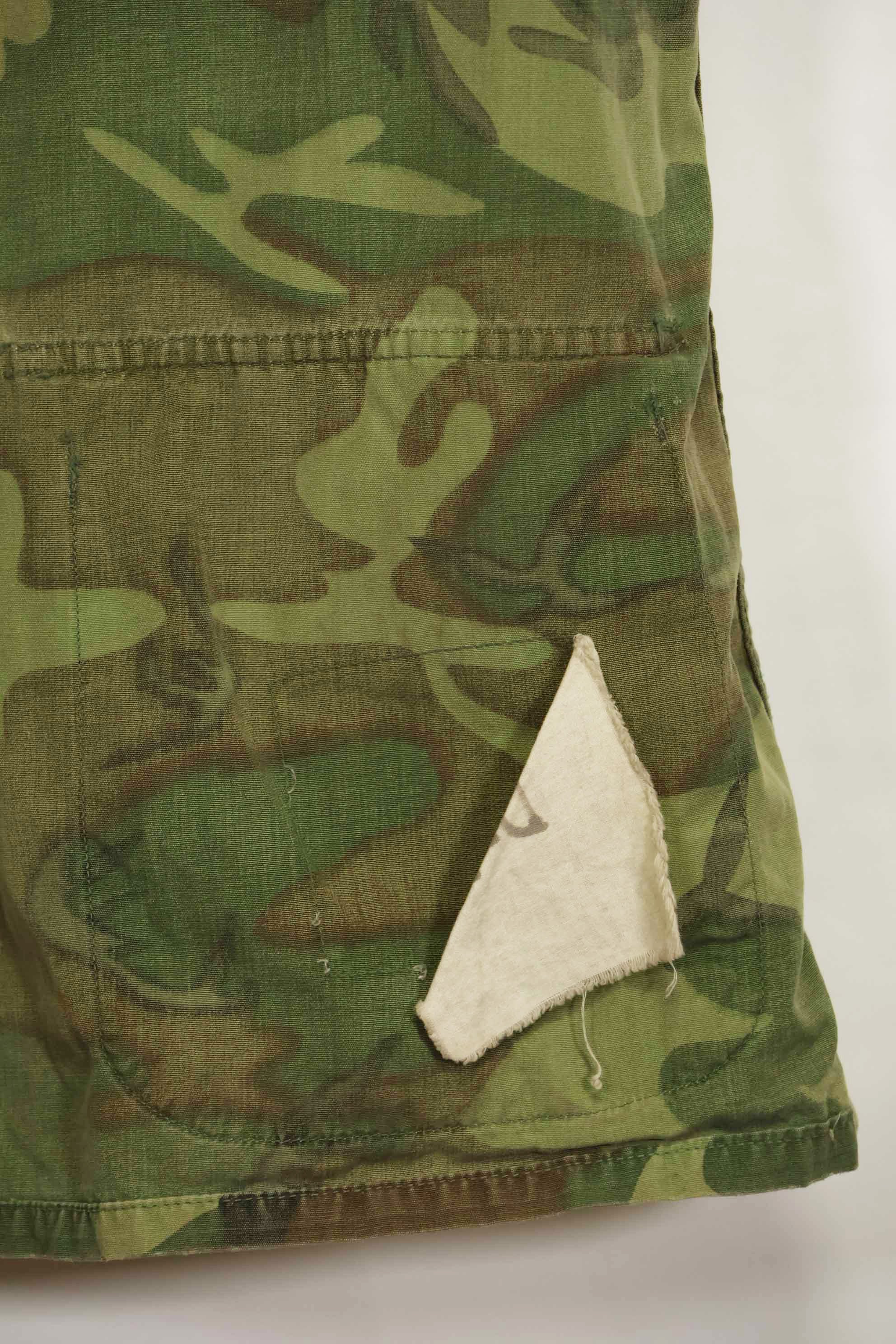 1966〜67年頃　ポップリン製　ERDL　初期プリント　ジャングルファティーグジャケット　サイズタグなし　中古品
