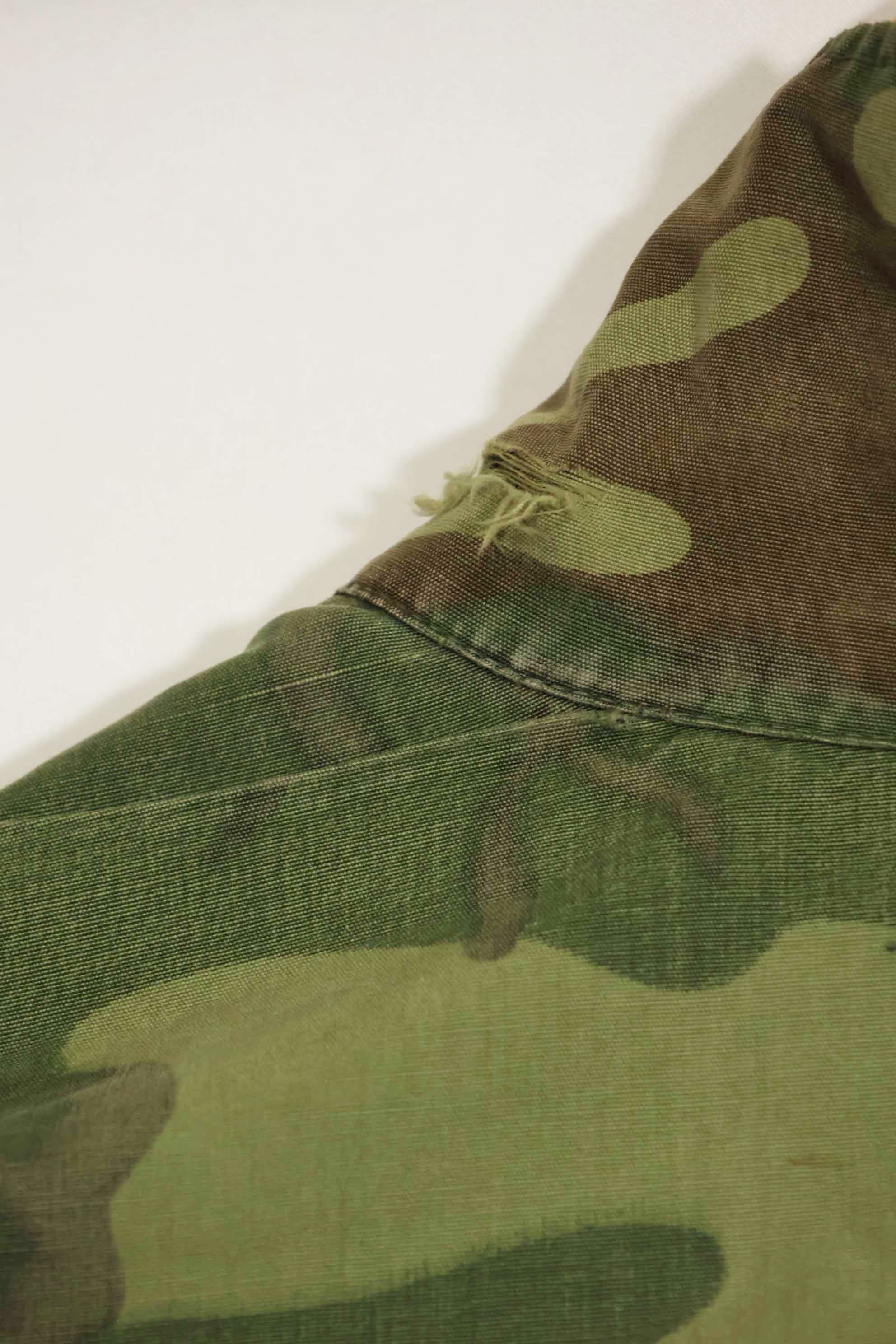 1966〜67年頃　ポップリン製　ERDL　初期プリント　ジャングルファティーグジャケット　サイズタグなし　中古品