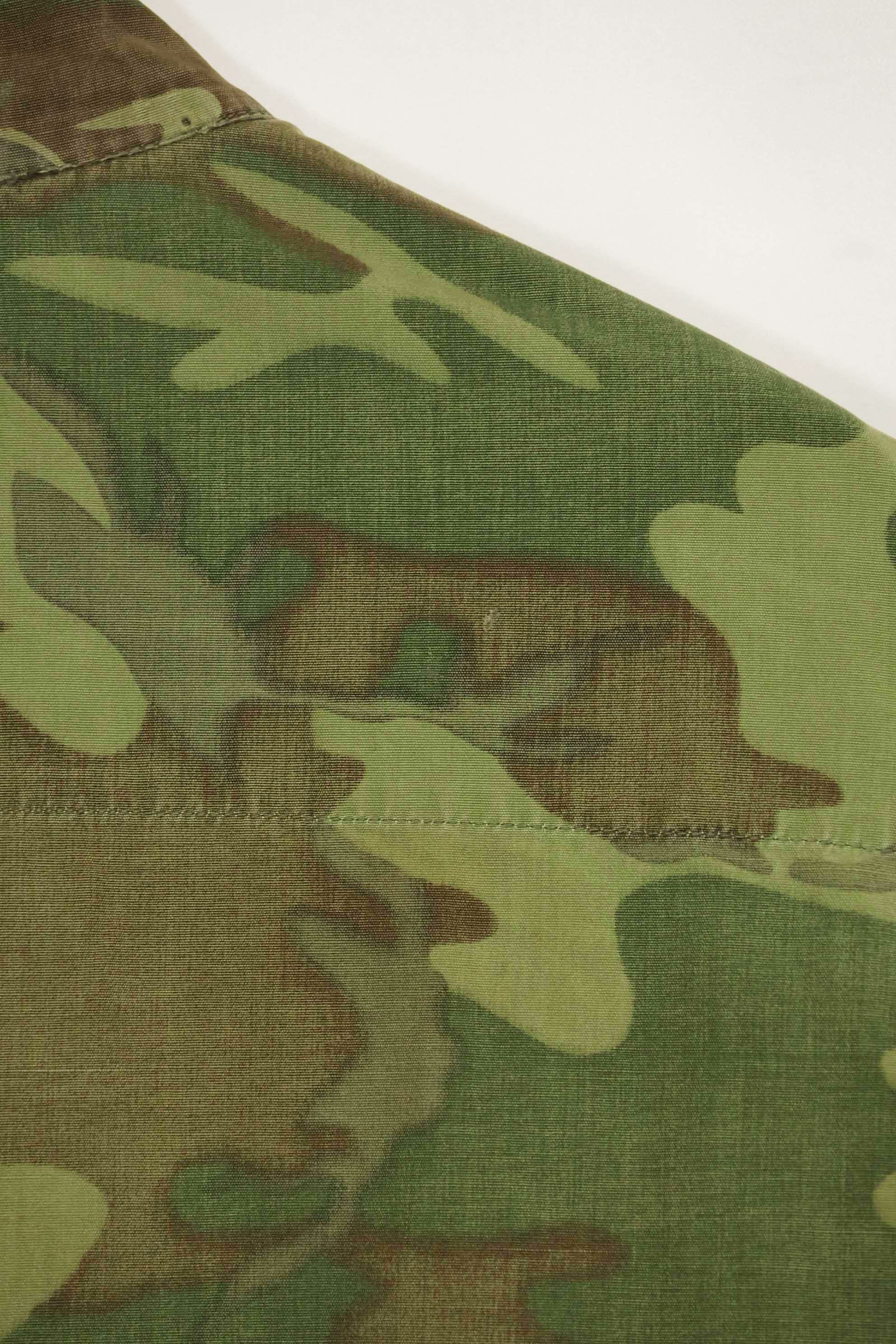 1966〜67年頃　ポップリン製　ERDL　初期プリント　ジャングルファティーグジャケット　サイズタグなし　中古品