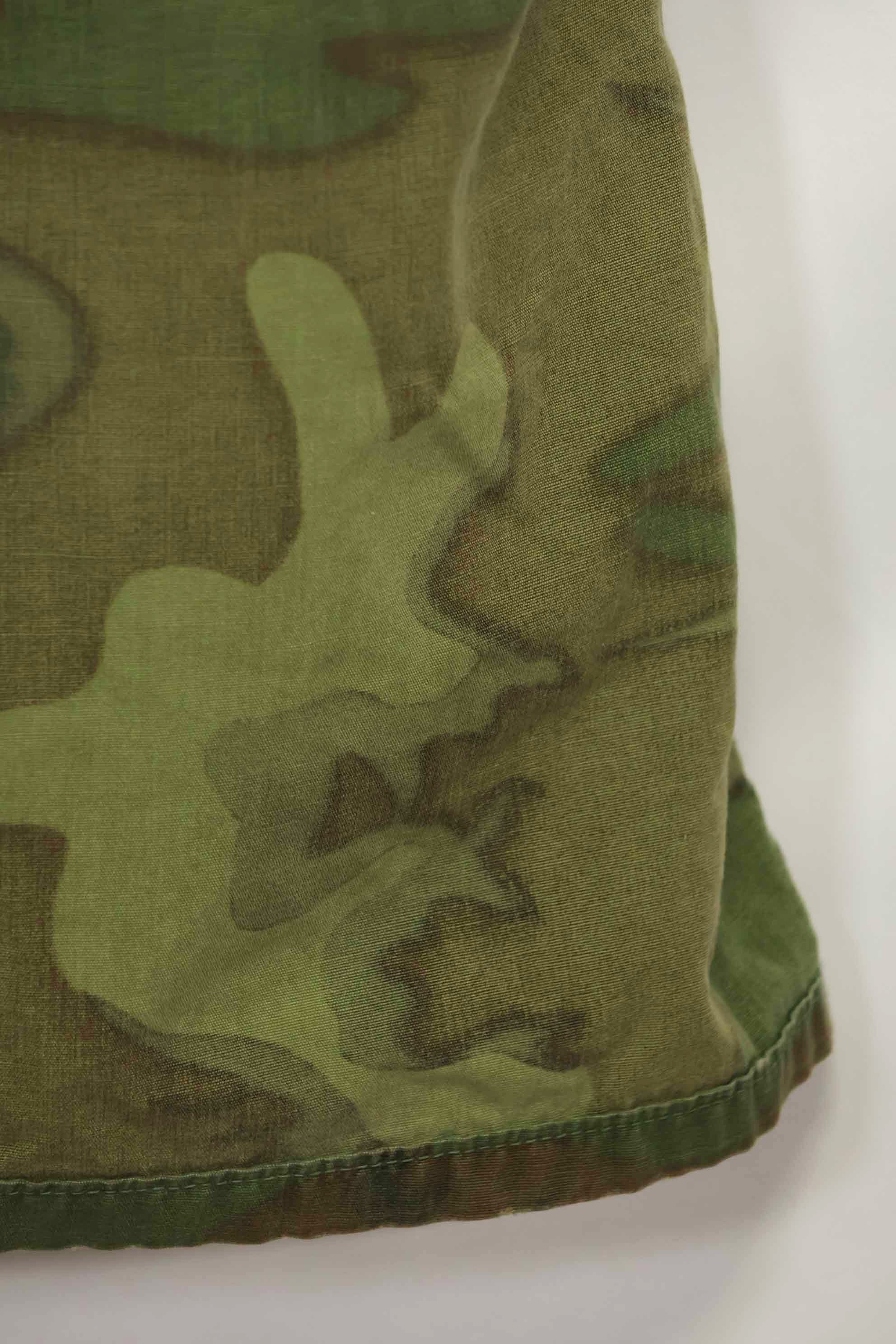 1966〜67年頃　ポップリン製　ERDL　初期プリント　ジャングルファティーグジャケット　サイズタグなし　中古品