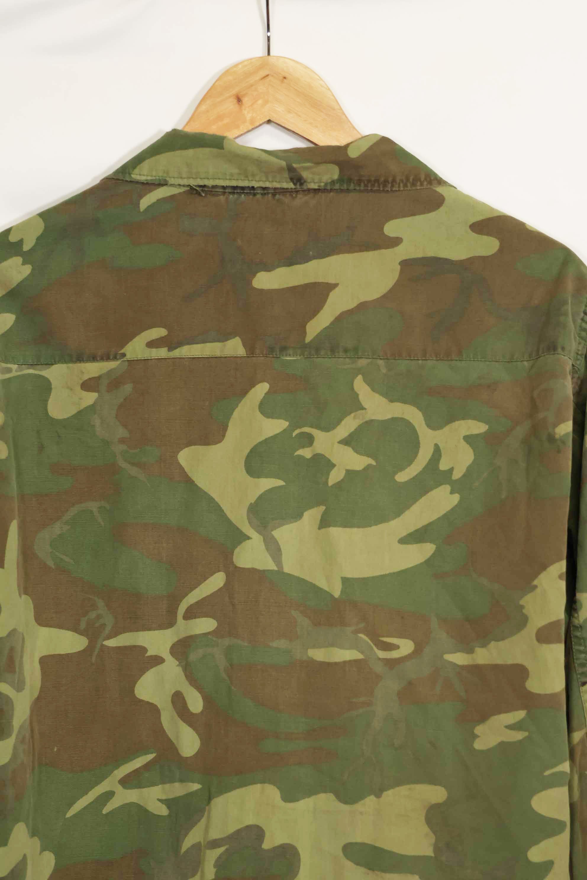 1966〜67年頃　ポップリン製　ERDL　初期プリント　ジャングルファティーグジャケット　サイズタグなし　中古品