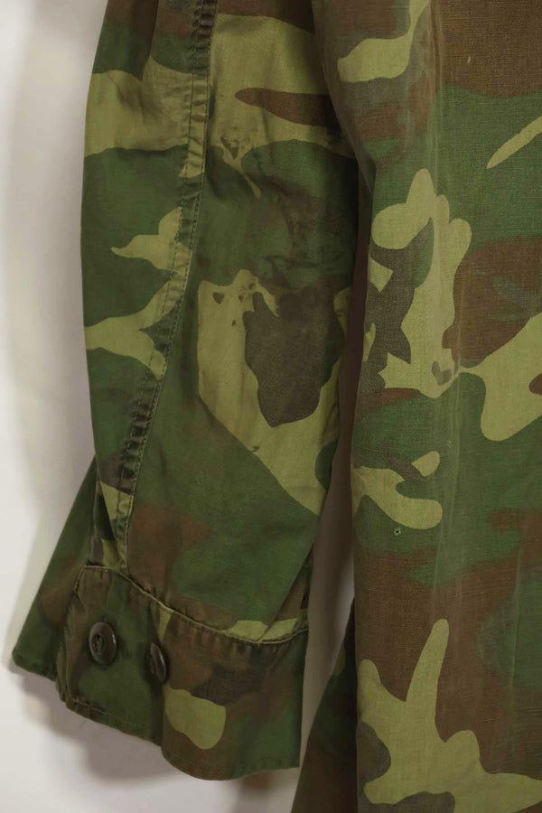 1966〜67年頃　ポップリン製　ERDL　初期プリント　ジャングルファティーグジャケット　サイズタグなし　中古品