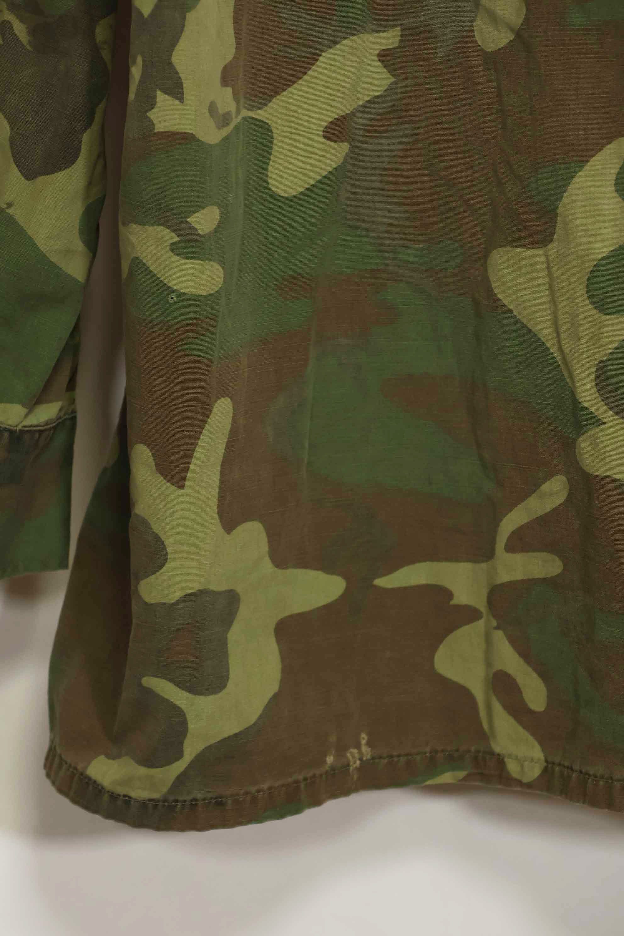 1966〜67年頃　ポップリン製　ERDL　初期プリント　ジャングルファティーグジャケット　サイズタグなし　中古品