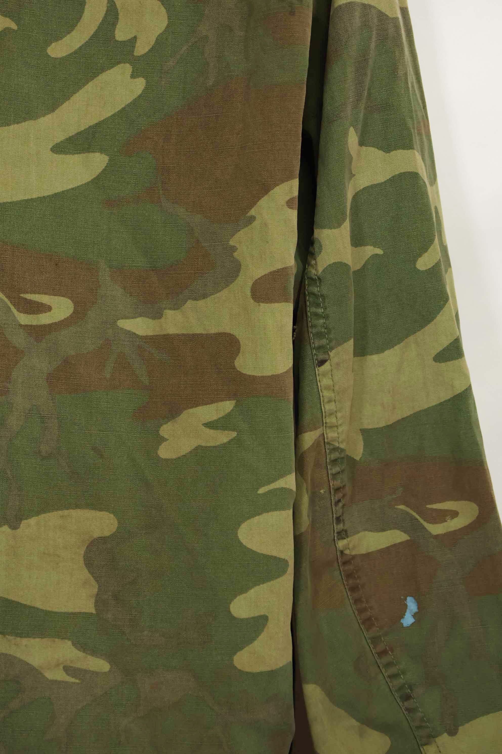 1966〜67年頃　ポップリン製　ERDL　初期プリント　ジャングルファティーグジャケット　サイズタグなし　中古品