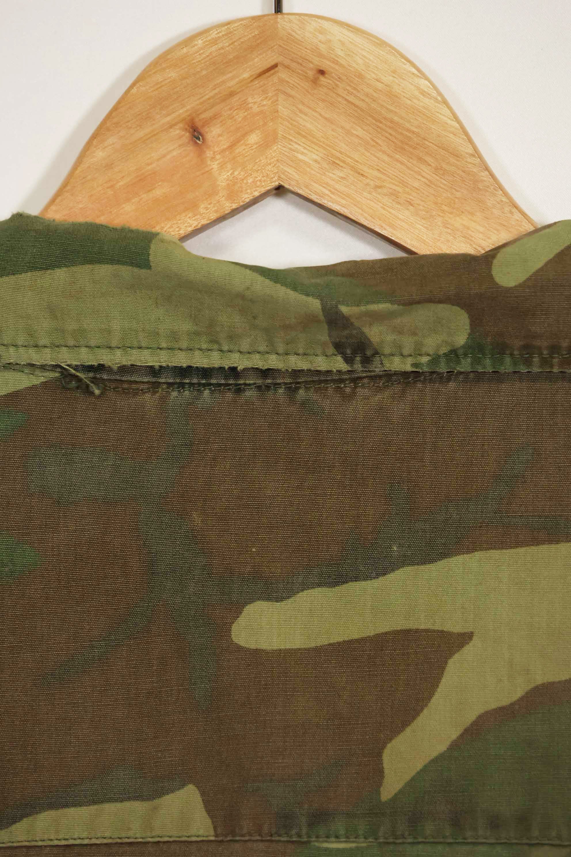 1966〜67年頃　ポップリン製　ERDL　初期プリント　ジャングルファティーグジャケット　サイズタグなし　中古品