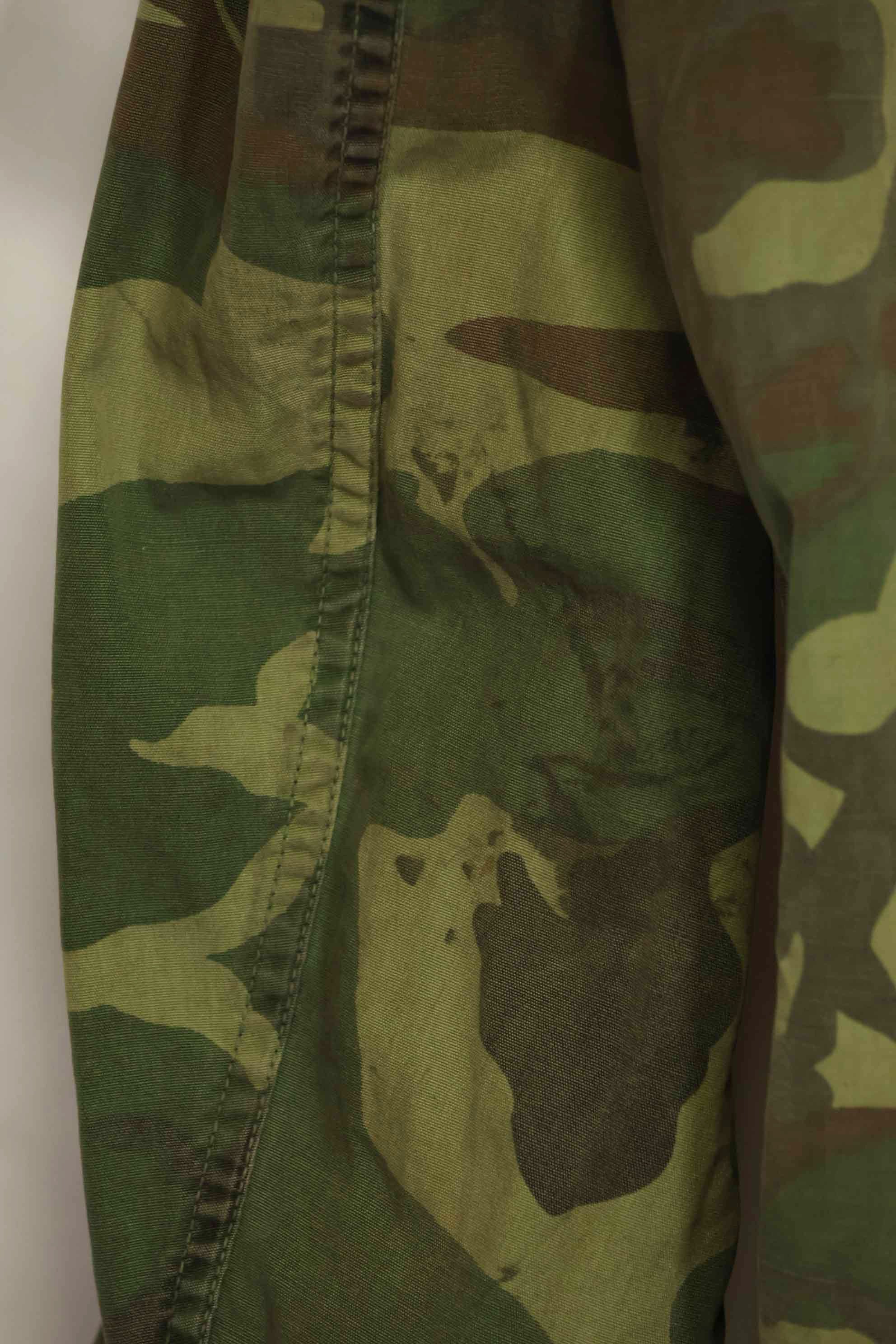 1966〜67年頃　ポップリン製　ERDL　初期プリント　ジャングルファティーグジャケット　サイズタグなし　中古品