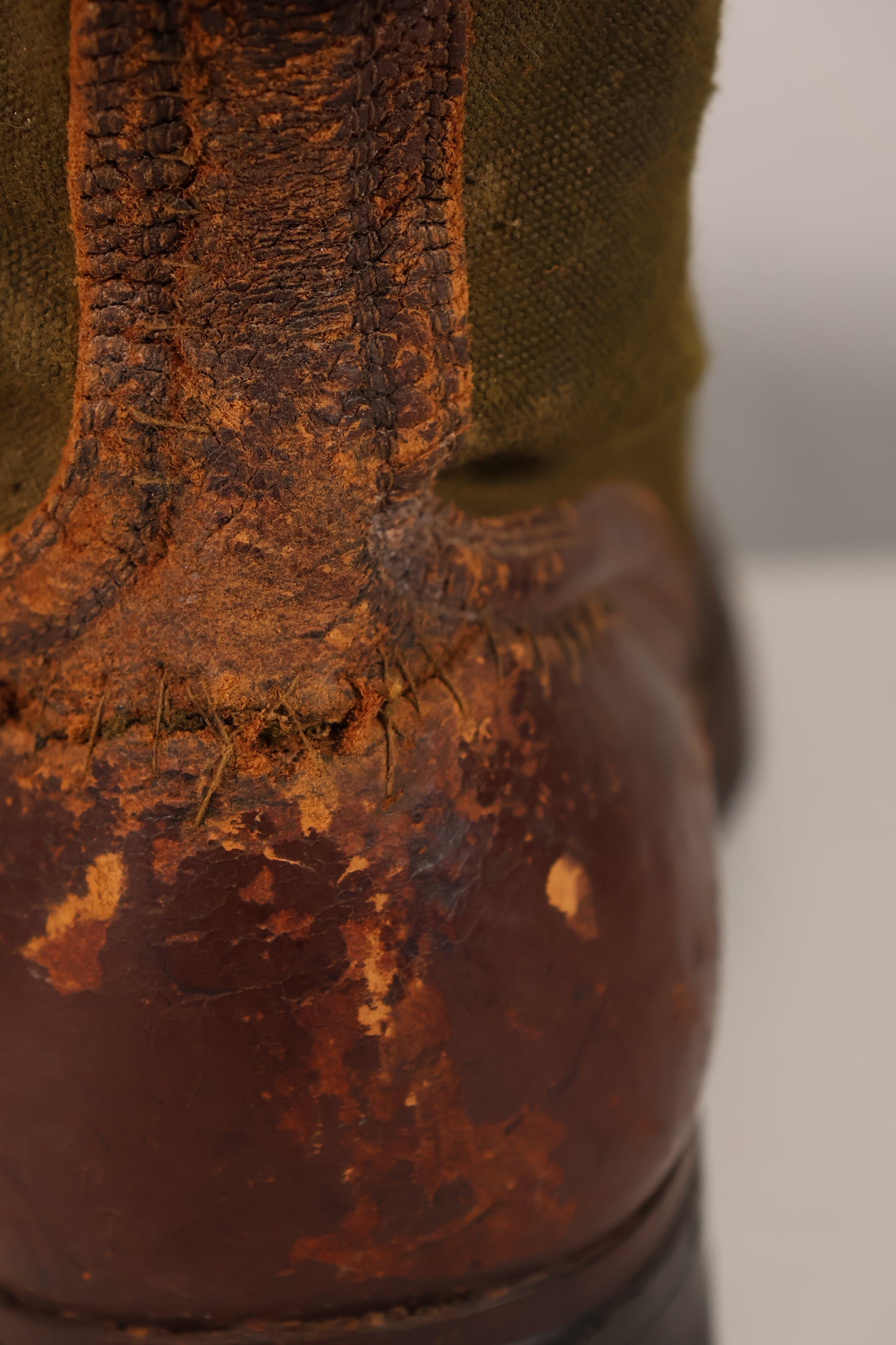 Actual 1951 tropical boots, commonly known as Okinawa boots, rare, used 10 27cm, large size