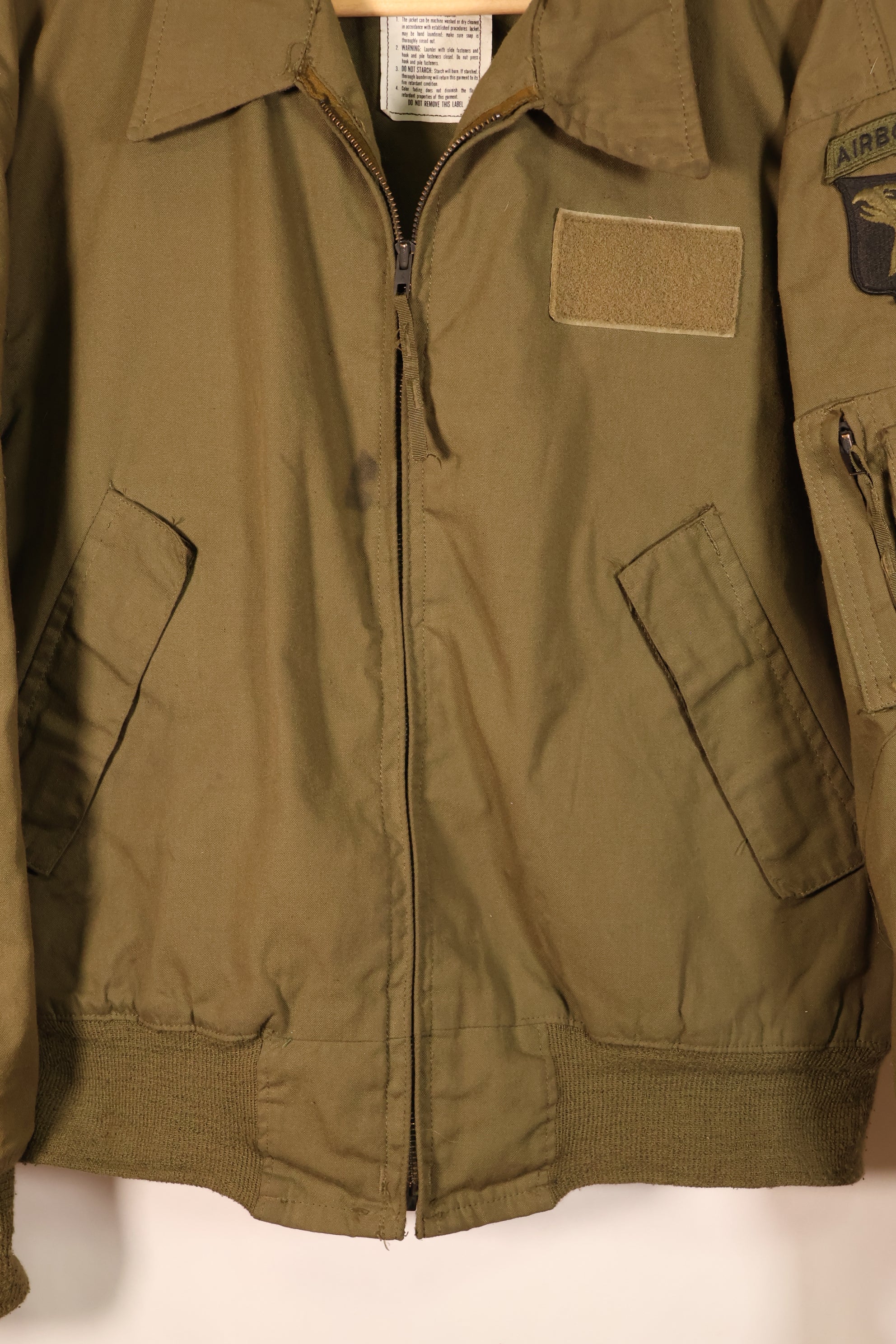 1990 Contract, L-R, U.S. Army, Pilot's Lightweight Jacket, Flight Jacket, Used