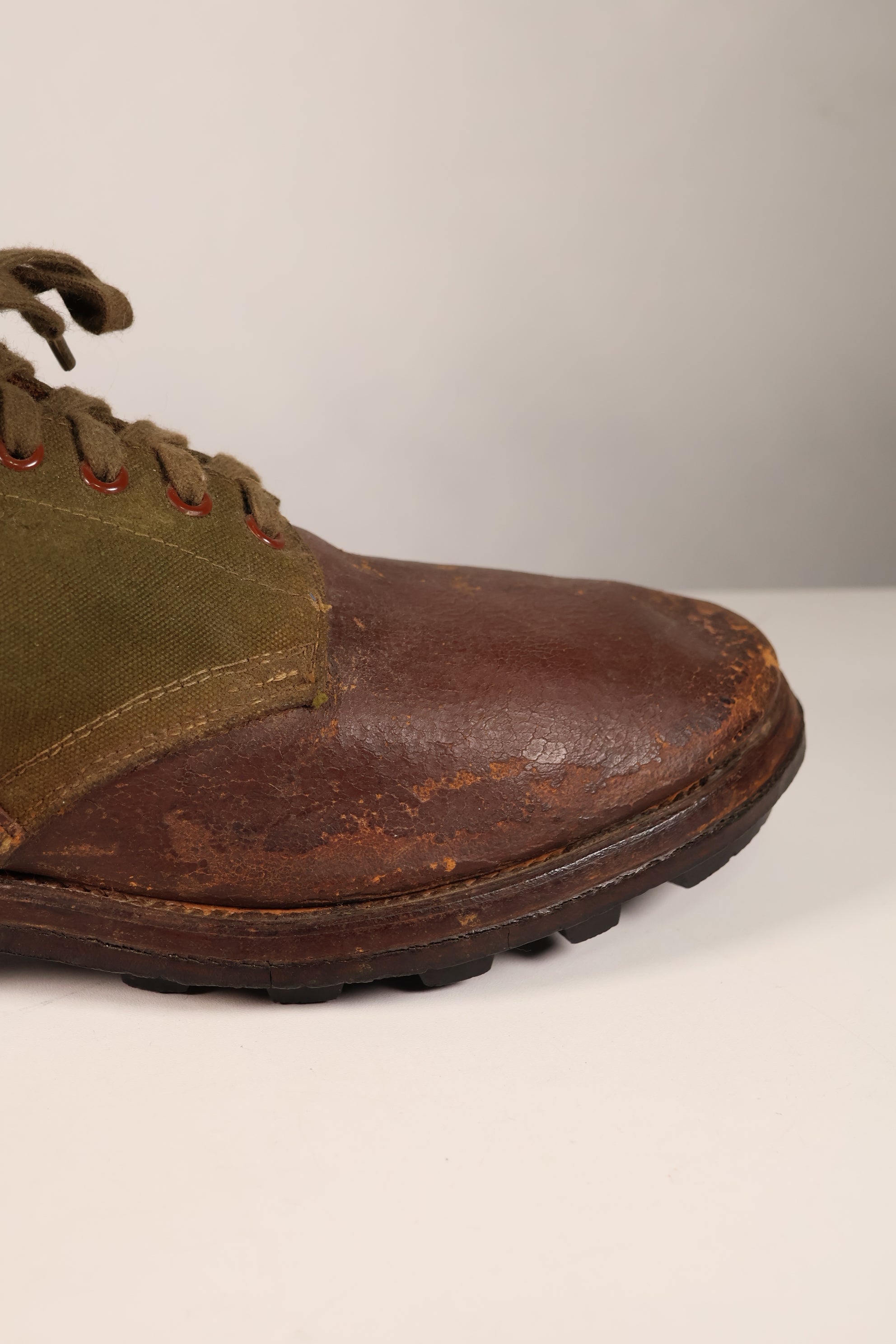 Actual 1951 tropical boots, commonly known as Okinawa boots, rare, used 10 27cm, large size