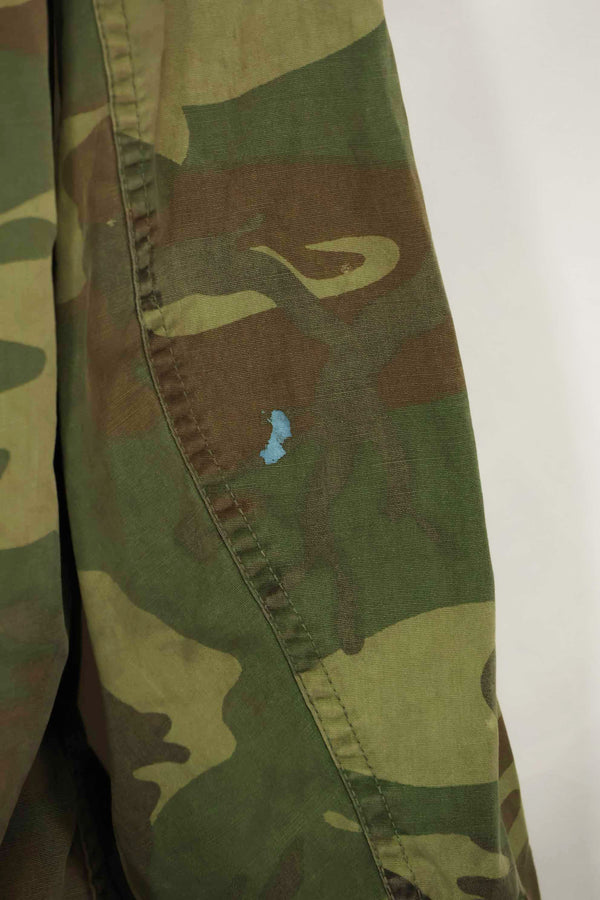 1966〜67年頃　ポップリン製　ERDL　初期プリント　ジャングルファティーグジャケット　サイズタグなし　中古品