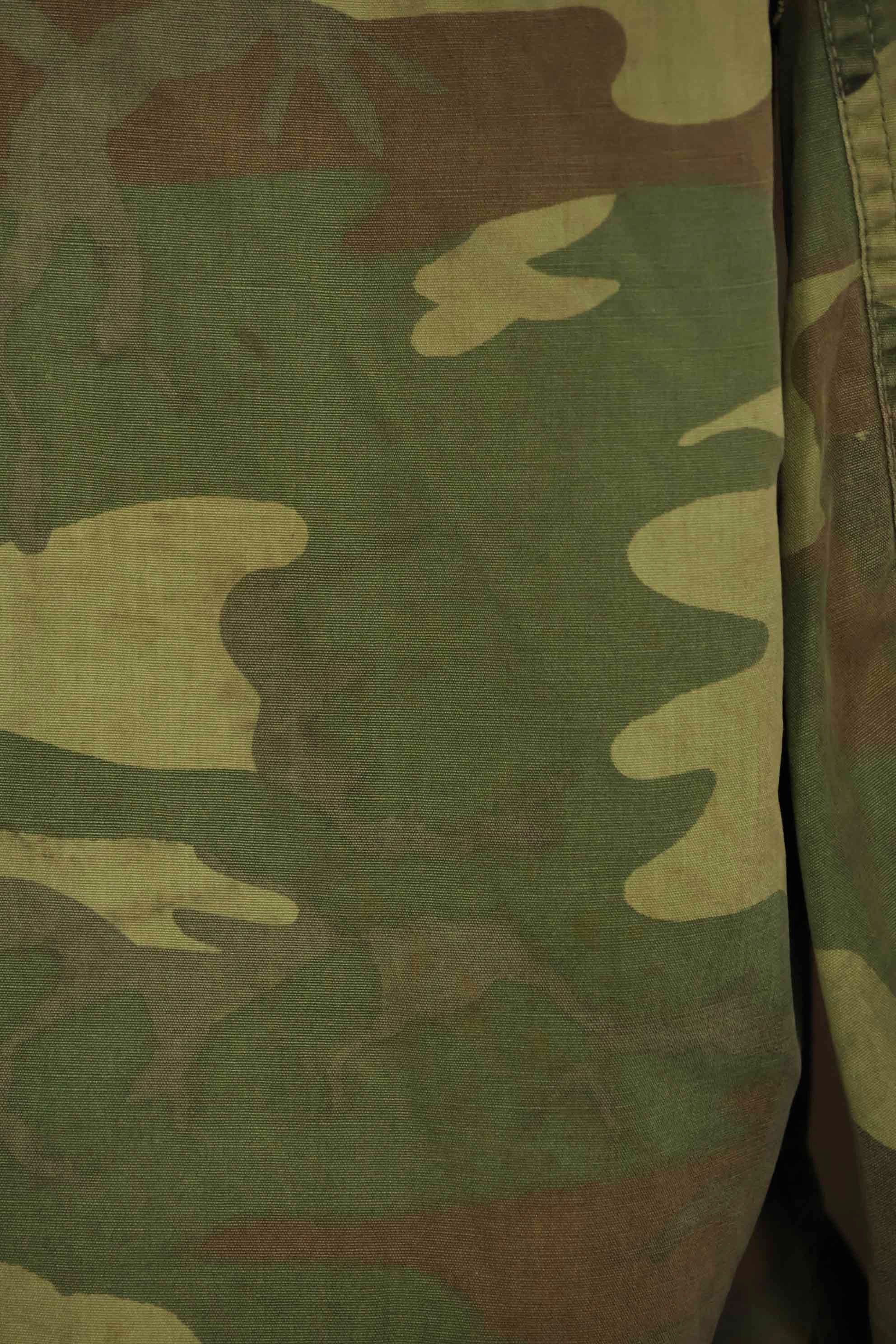 1966〜67年頃　ポップリン製　ERDL　初期プリント　ジャングルファティーグジャケット　サイズタグなし　中古品