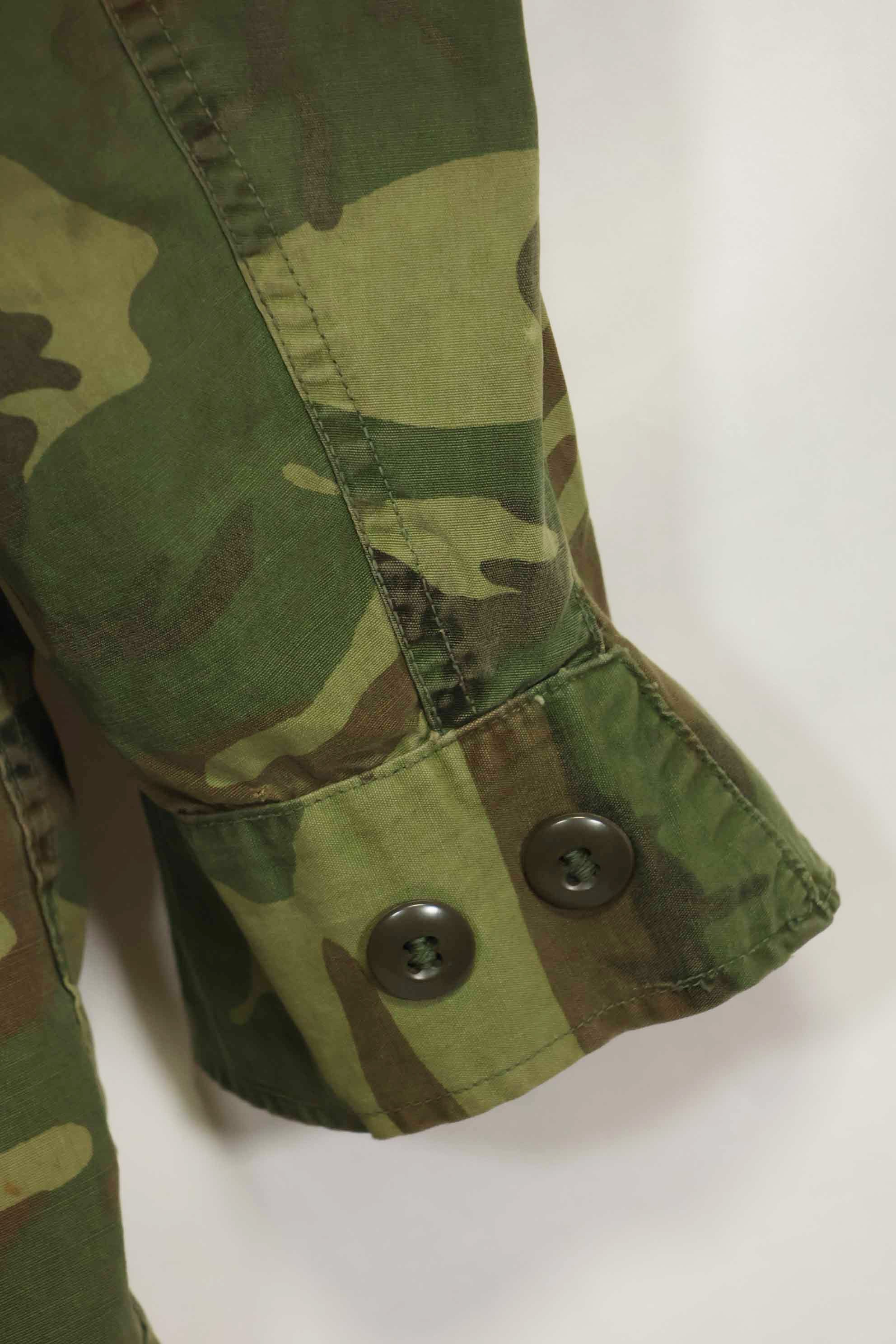 1966〜67年頃　ポップリン製　ERDL　初期プリント　ジャングルファティーグジャケット　サイズタグなし　中古品