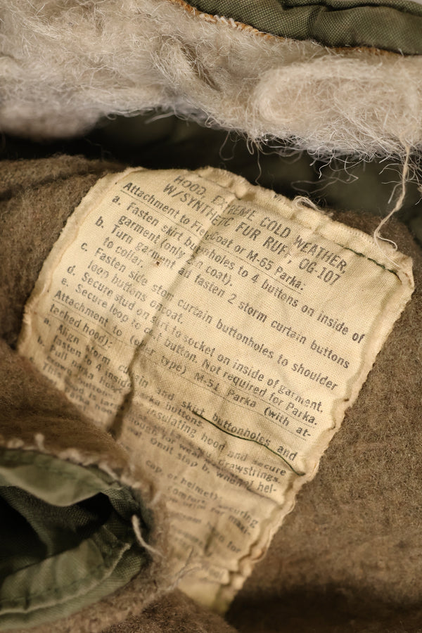 Year Mix 1972 Contract Shell S-R M65 Field Parka Set M51 with Liner Used E