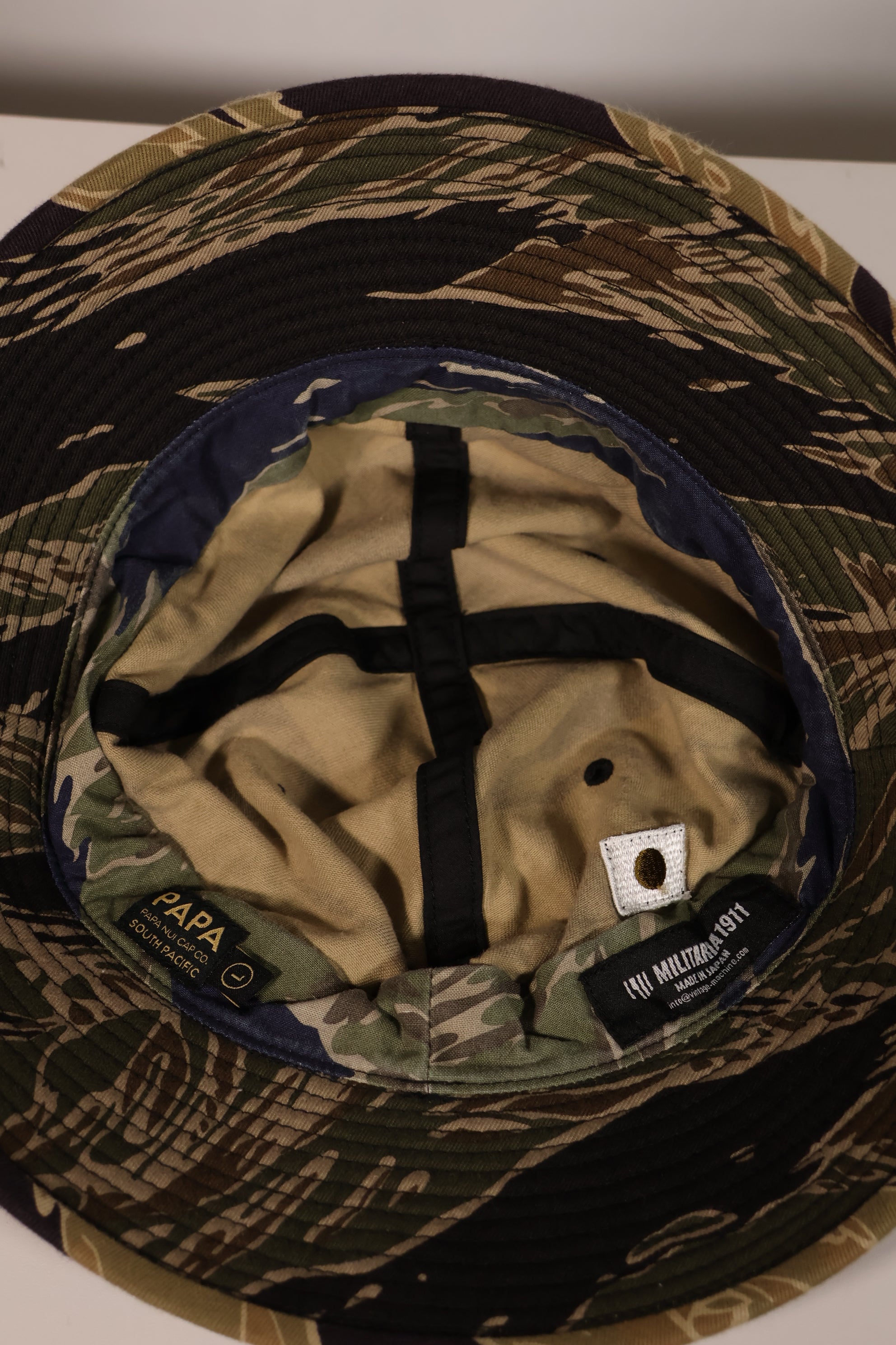 MILITARIA 1911 X PaPa nui  コラボレーション Crazy Tiger hat　MADE IN JAPAN