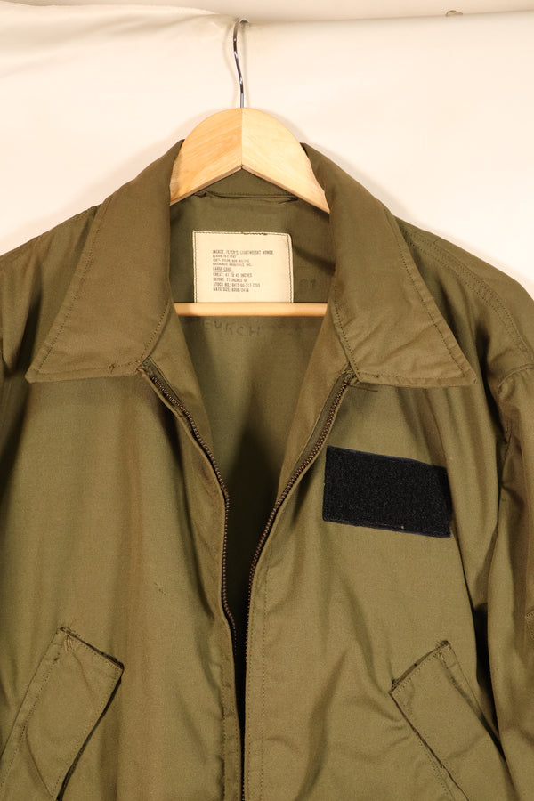 1979 Contract, L-L, NOMEX, U.S. Army, Pilot, Lightweight Jacket, Flight, Zipper Damaged, Used