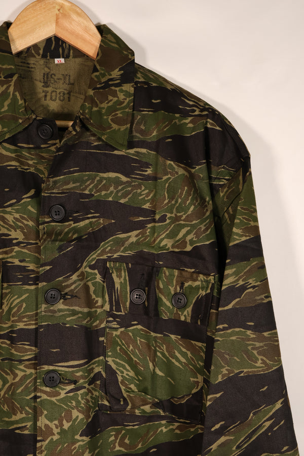 実物　TO81 タイガーストライプ　シャツ　US-XL　デッドストック