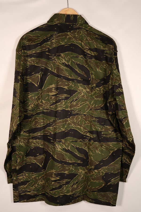 実物　TO81 タイガーストライプ　シャツ　US-XL　デッドストック