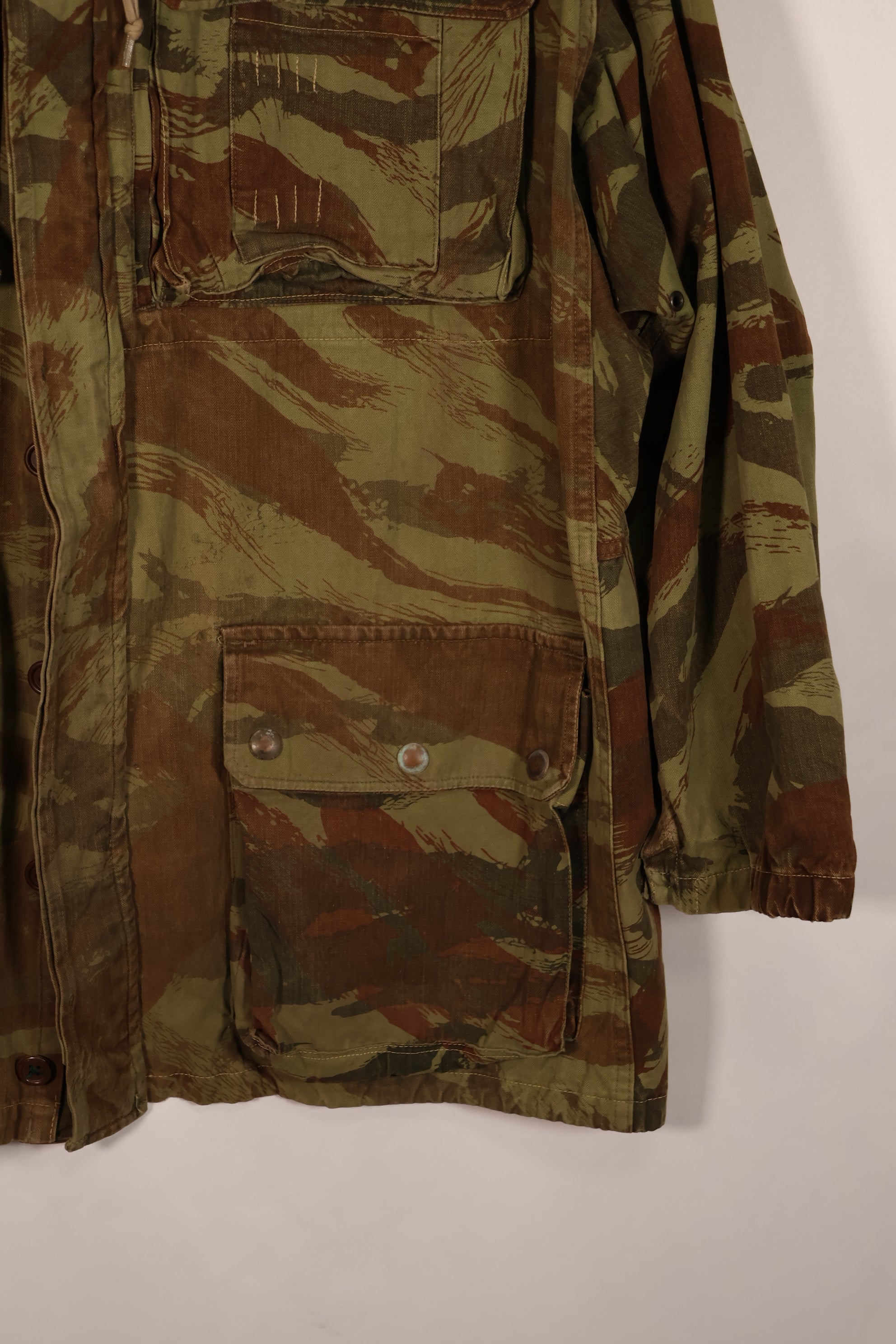 実物　インドシナ戦争　リザード迷彩　TAP 47/56　エアボーンジャケット　中古品