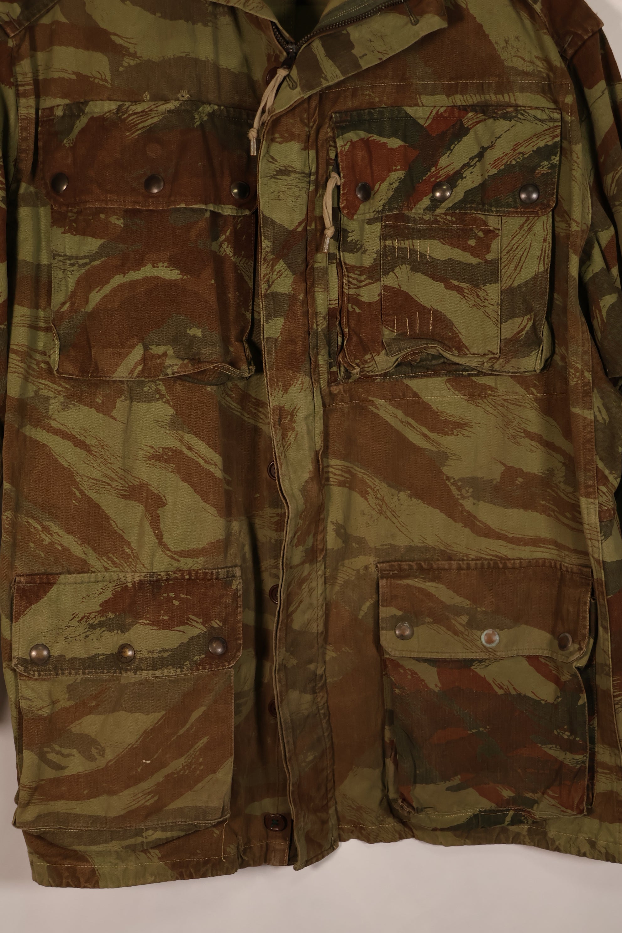 実物　インドシナ戦争　リザード迷彩　TAP 47/56　エアボーンジャケット　中古品