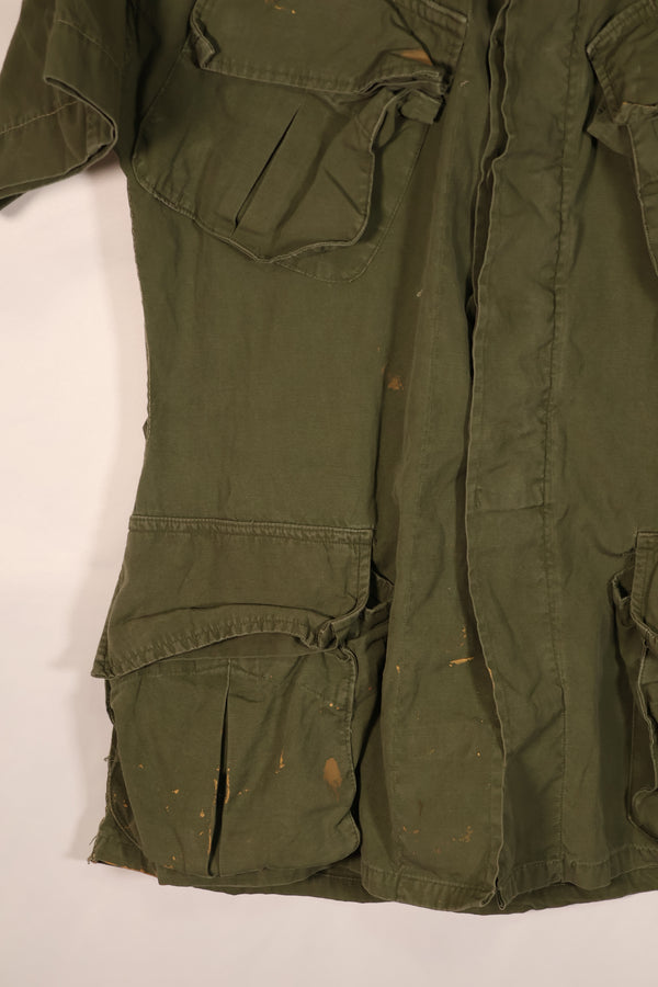 実物　日本製　2nd Model ジャングルファティーグ ジャケット　半袖カスタム　汚れあり　中古品