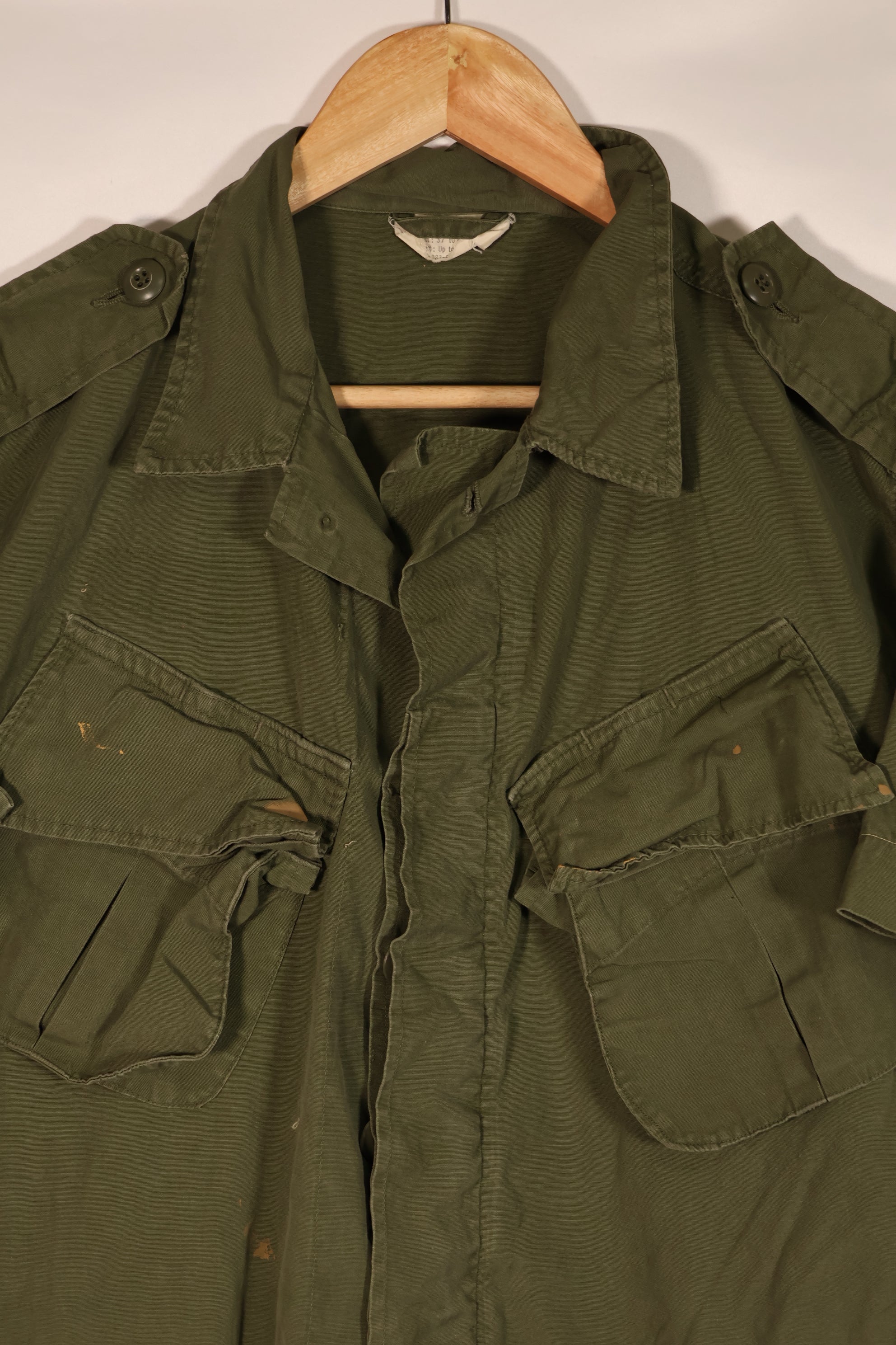 実物　日本製　2nd Model ジャングルファティーグ ジャケット　半袖カスタム　汚れあり　中古品