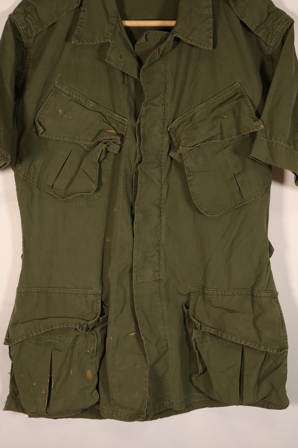 実物　日本製　2nd Model ジャングルファティーグ ジャケット　半袖カスタム　汚れあり　中古品