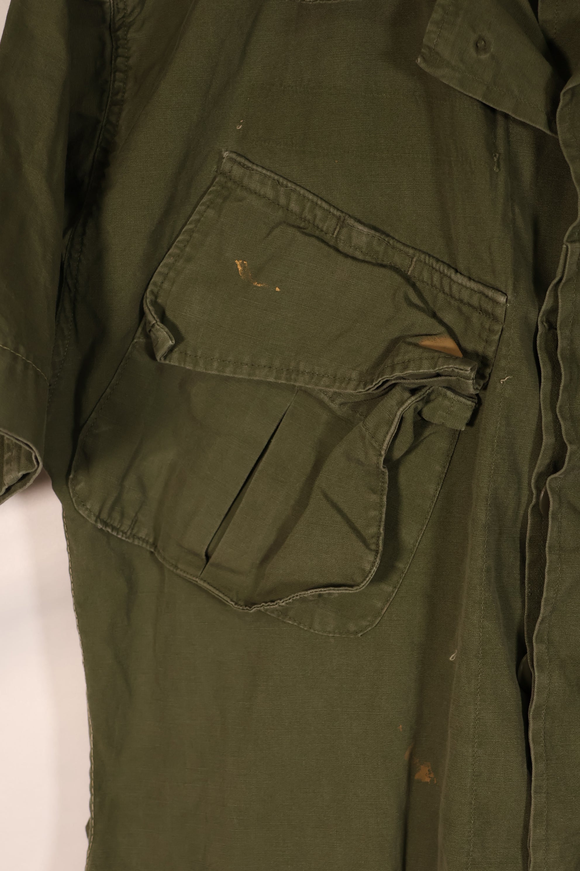 実物　日本製　2nd Model ジャングルファティーグ ジャケット　半袖カスタム　汚れあり　中古品
