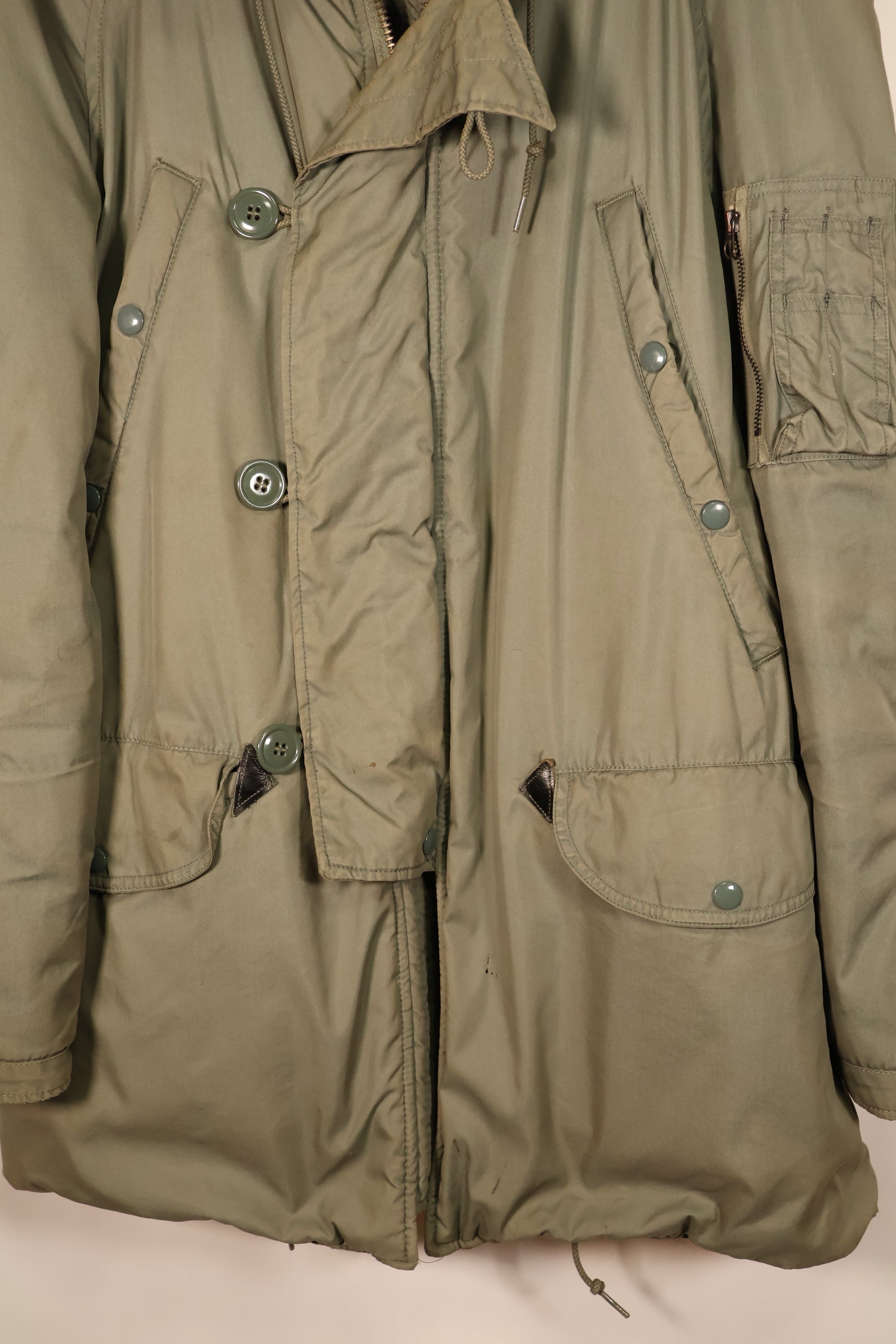 1971 Contract, SMALL, U.S. Air Force (USAF), N3-B Flight Jacket, With Back Stencil, Used