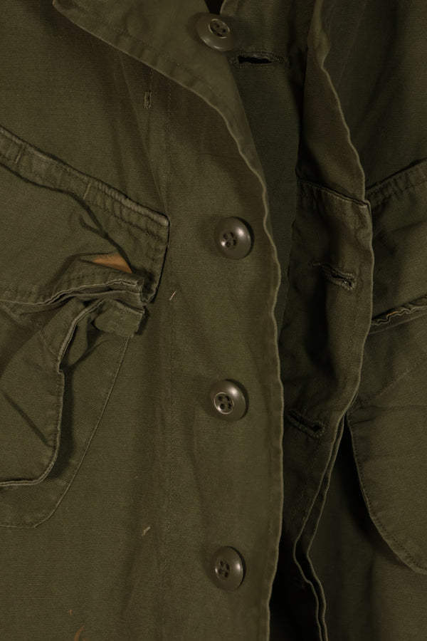 実物　日本製　2nd Model ジャングルファティーグ ジャケット　半袖カスタム　汚れあり　中古品