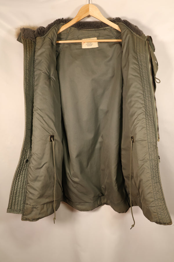 1971 Contract, SMALL, U.S. Air Force (USAF), N3-B Flight Jacket, With Back Stencil, Used
