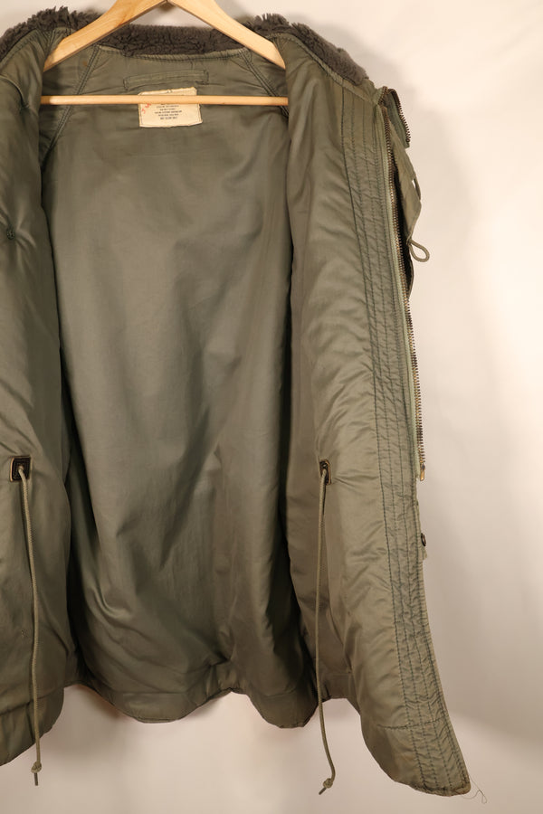 1971 Contract, SMALL, U.S. Air Force (USAF), N3-B Flight Jacket, With Back Stencil, Used