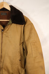 1950's USAF B-15 cotton flight jacket, commercial model, used.