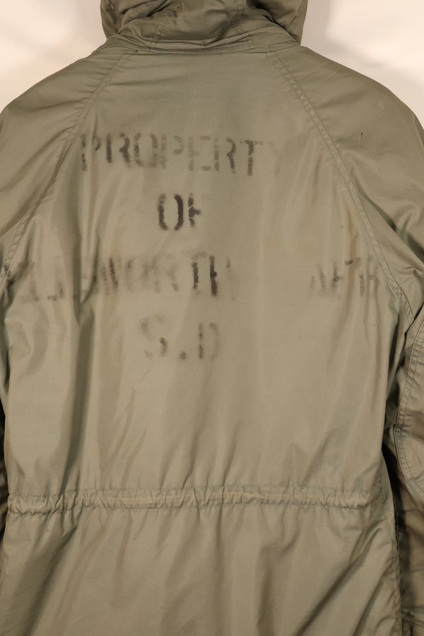 1971 Contract, SMALL, U.S. Air Force (USAF), N3-B Flight Jacket, With Back Stencil, Used