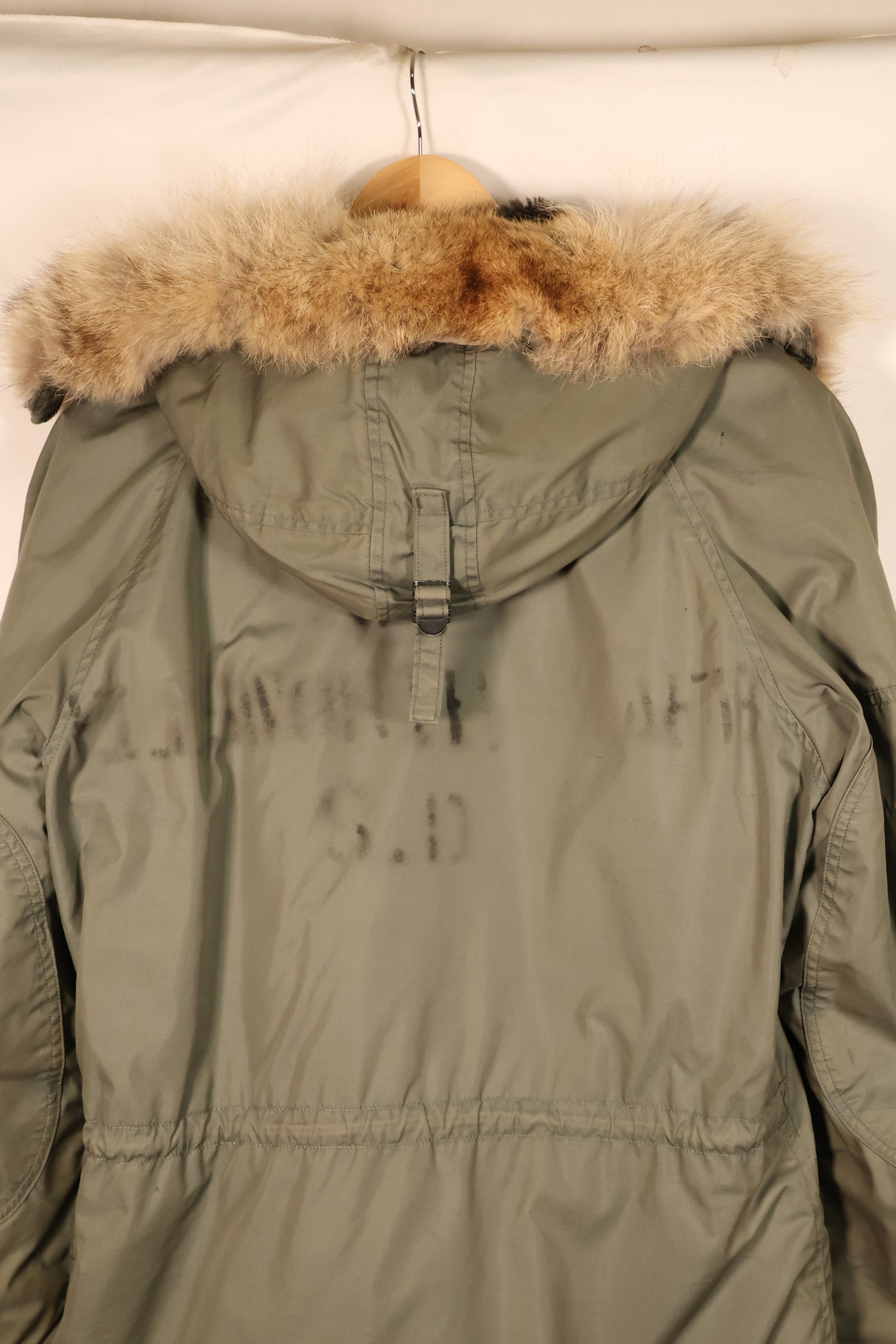 1971 Contract, SMALL, U.S. Air Force (USAF), N3-B Flight Jacket, With Back Stencil, Used