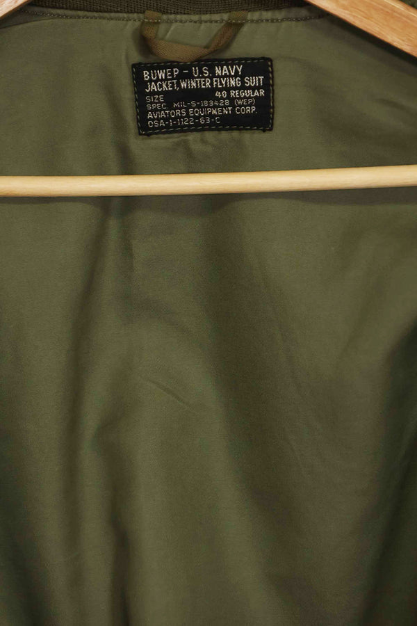 1963 Contract US Navy WEP(G-9) Flight Jacket USS Enterprise Size 40 Used