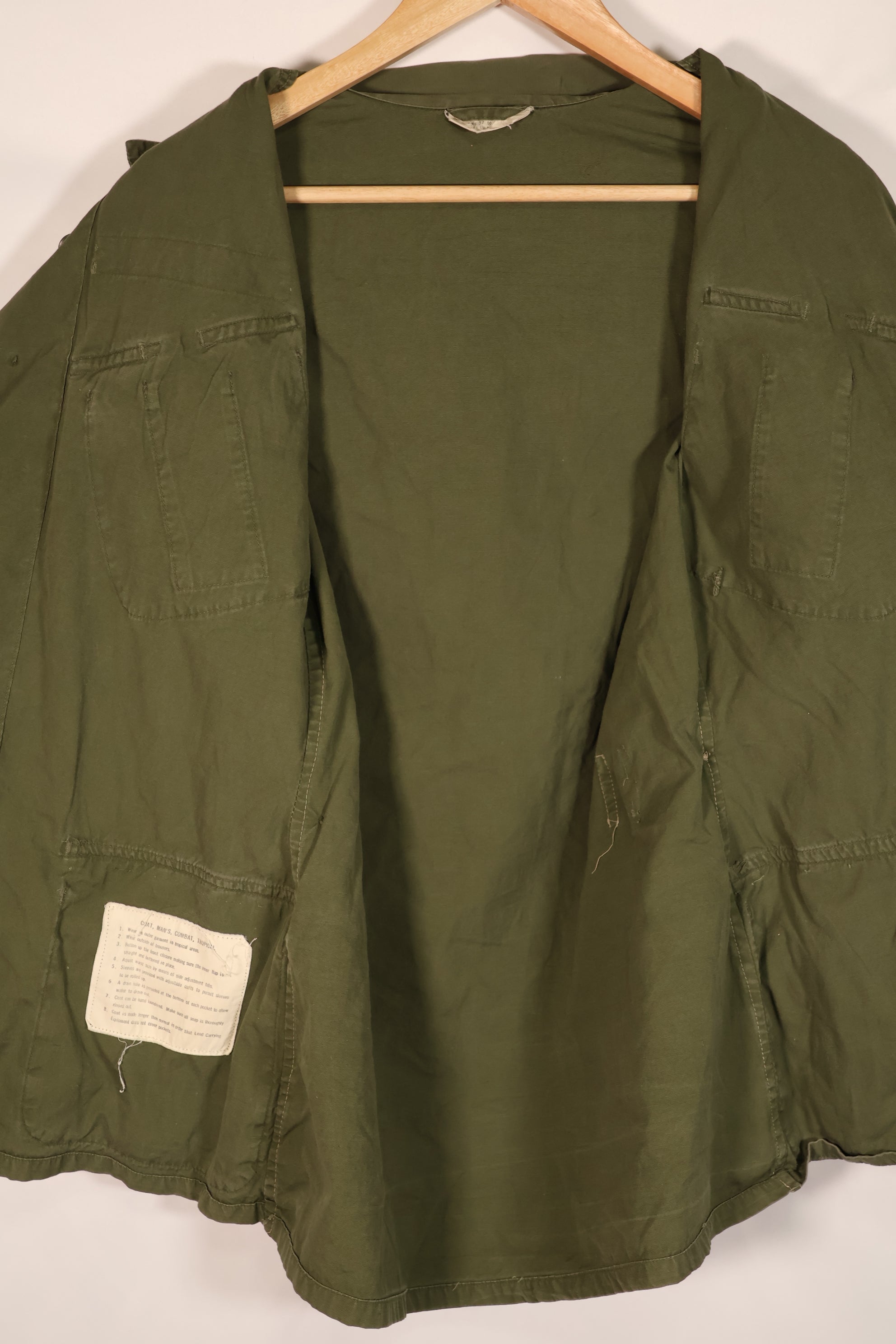 実物　日本製　2nd Model ジャングルファティーグ ジャケット　半袖カスタム　汚れあり　中古品