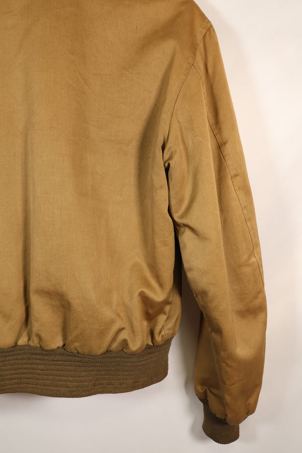 1950's USAF B-15 cotton flight jacket, commercial model, used.