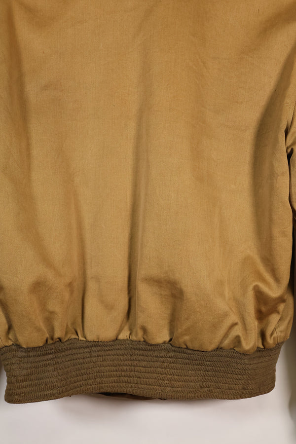 1950's USAF B-15 cotton flight jacket, commercial model, used.