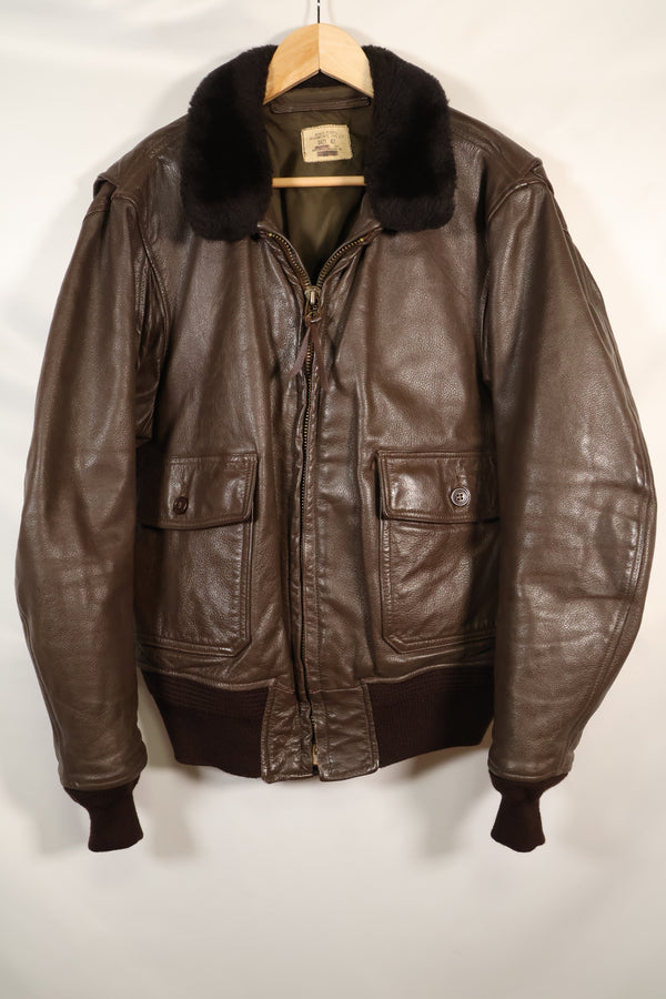 1977 Contract Size 42 US Navy G-1 Flight Jacket Intermediates Used