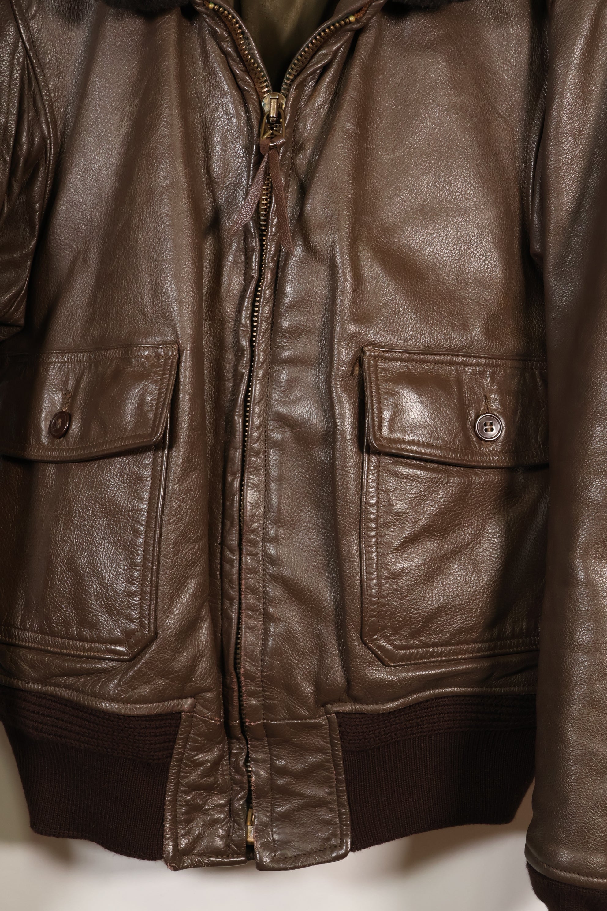 1977 Contract Size 42 US Navy G-1 Flight Jacket Intermediates Used