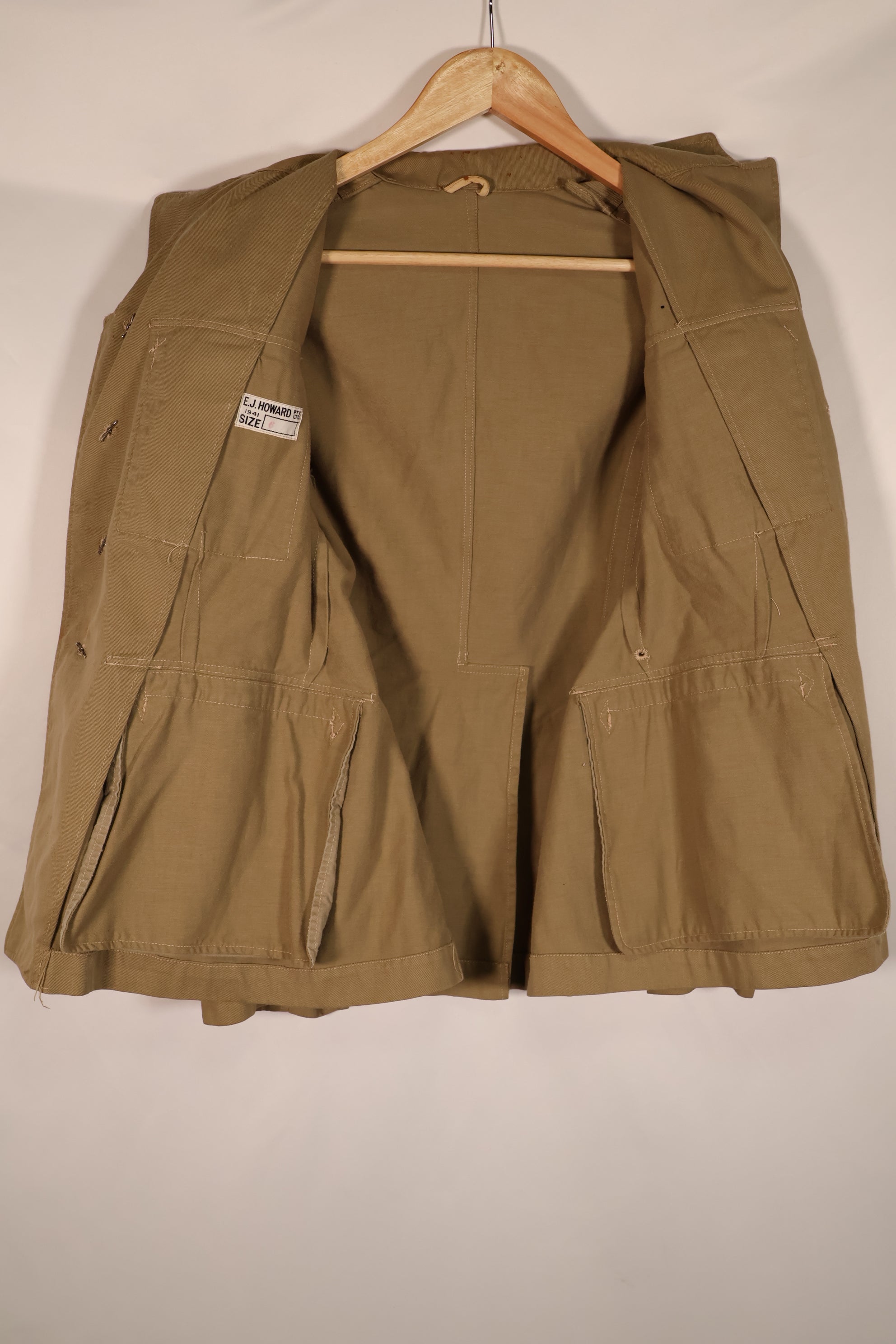 実物　1941年製　WWII オーストラリア軍　トロピカルジャングルユニフォーム　中古品