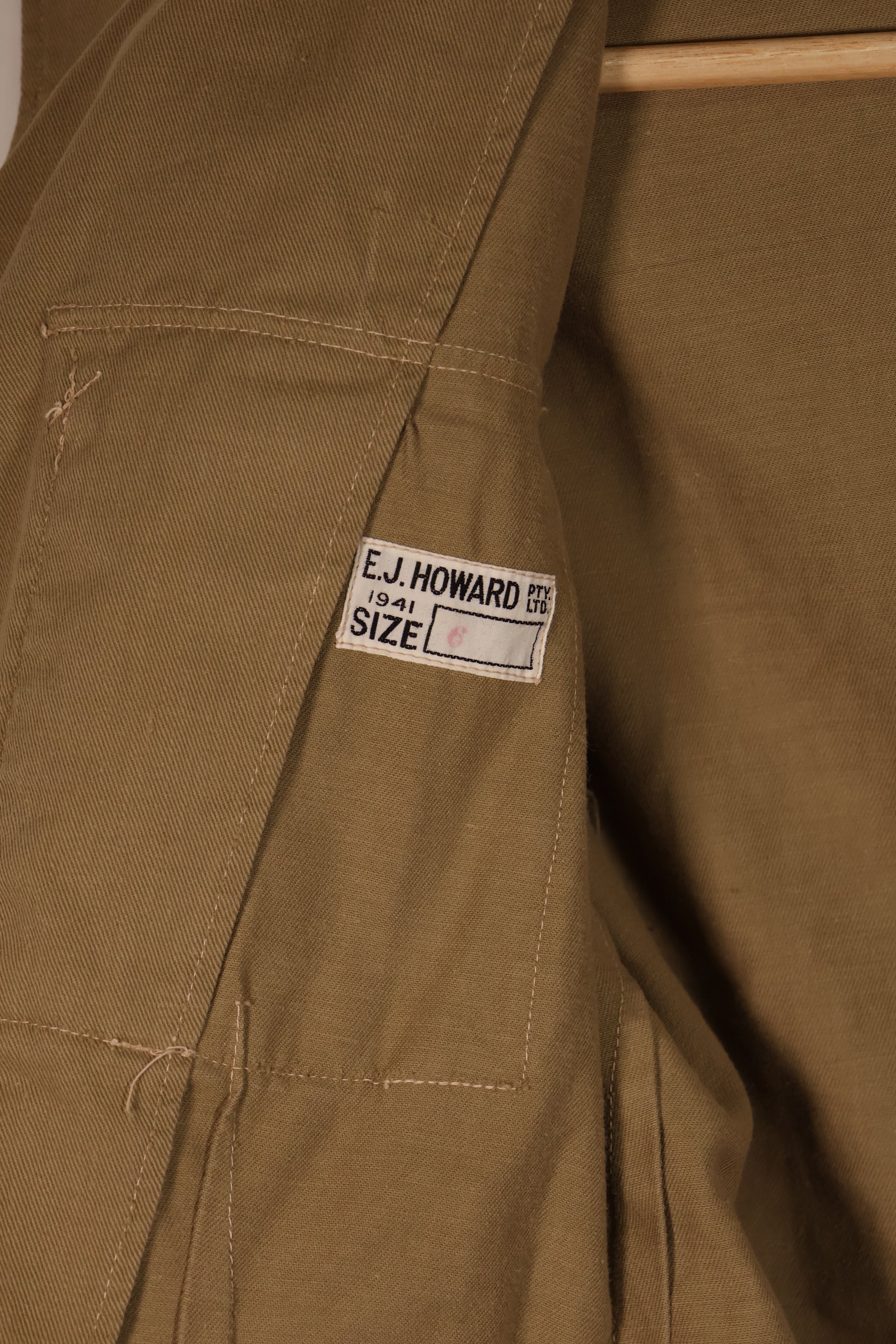 実物　1941年製　WWII オーストラリア軍　トロピカルジャングルユニフォーム　中古品